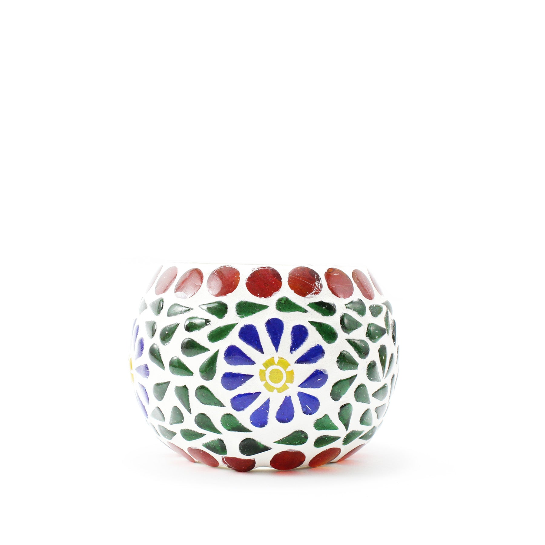 Handmade Mosaic Candle Holder IV