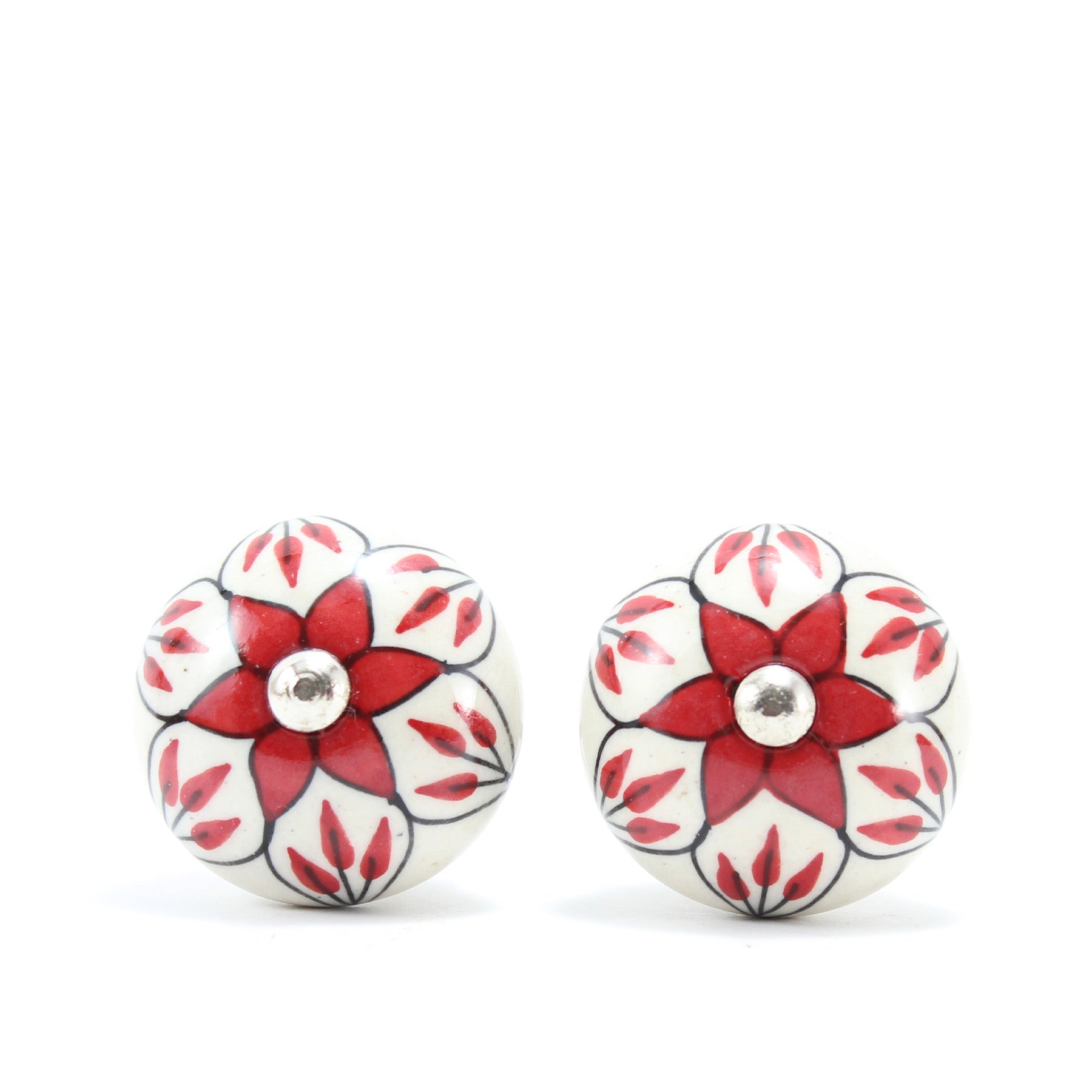 Hand Painted Ceramic Knobs XV