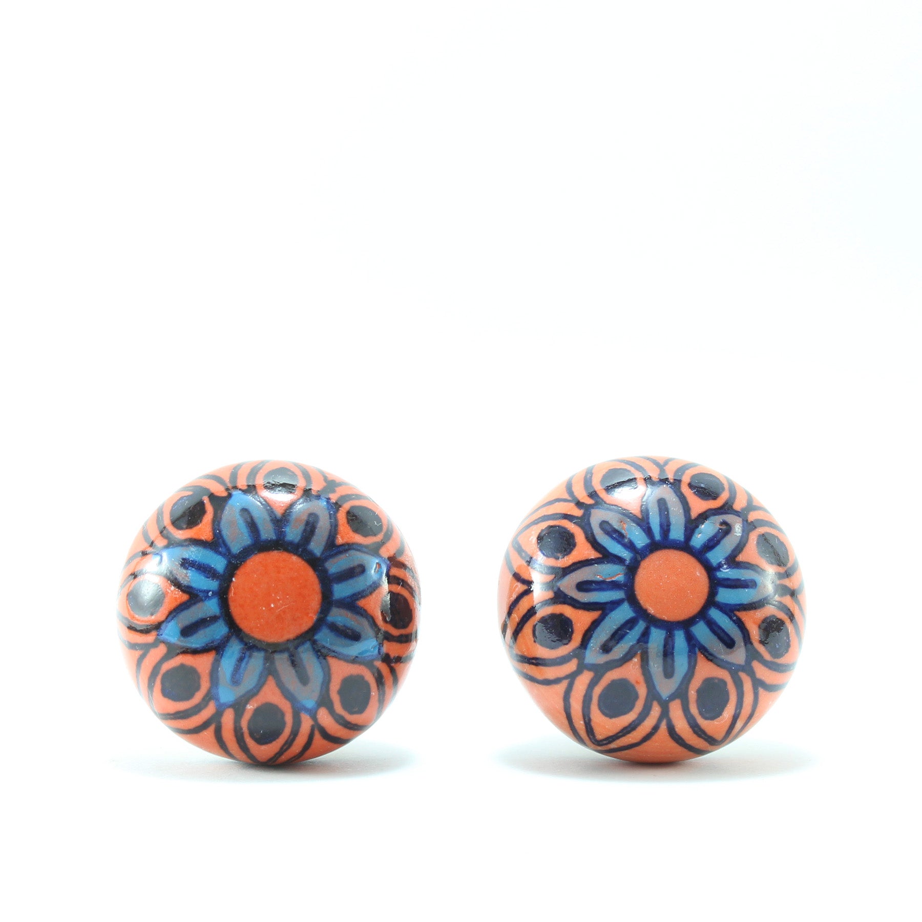 Hand Painted Ceramic Knobs IV