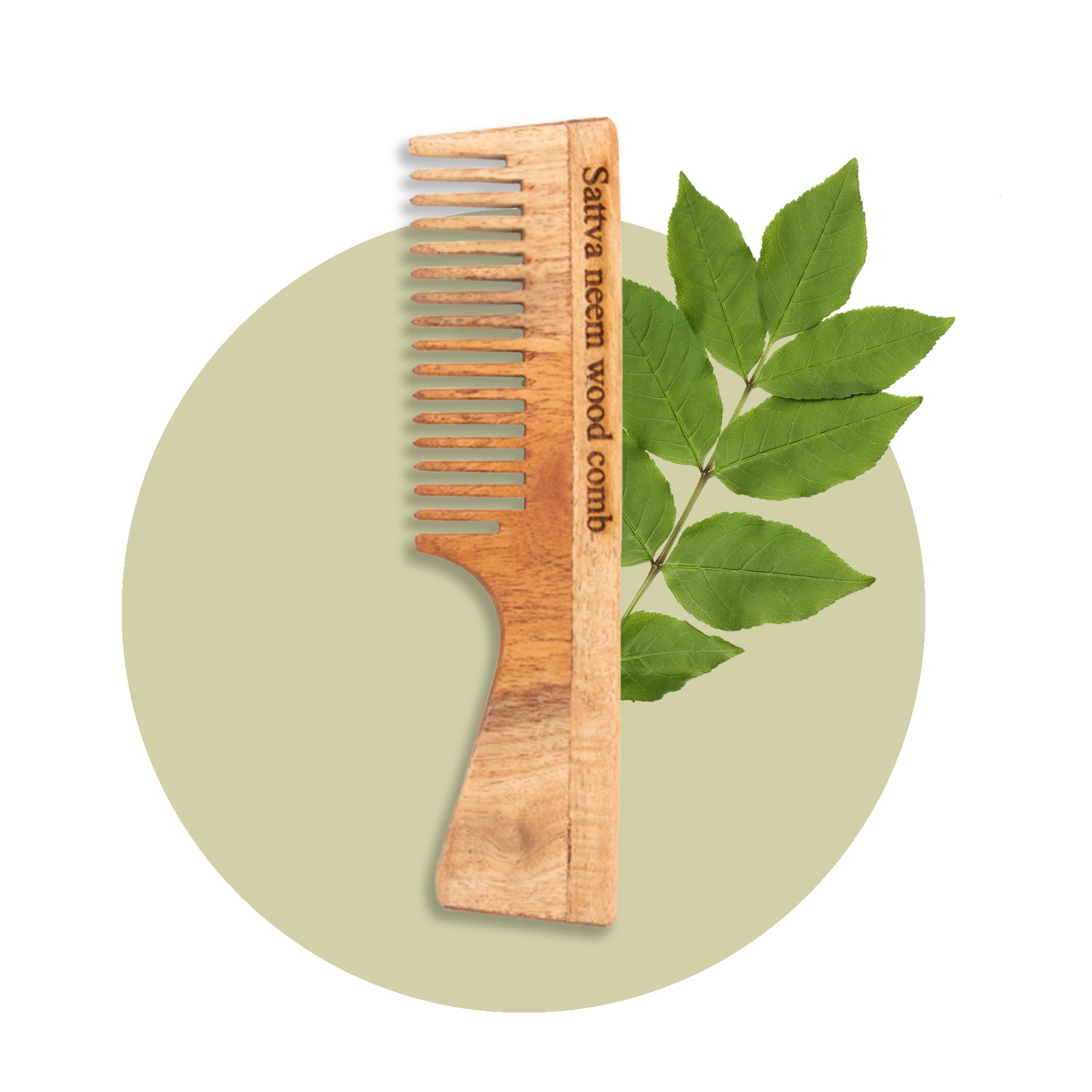 Pente de Madeira Neem Natural | Arogya Shop