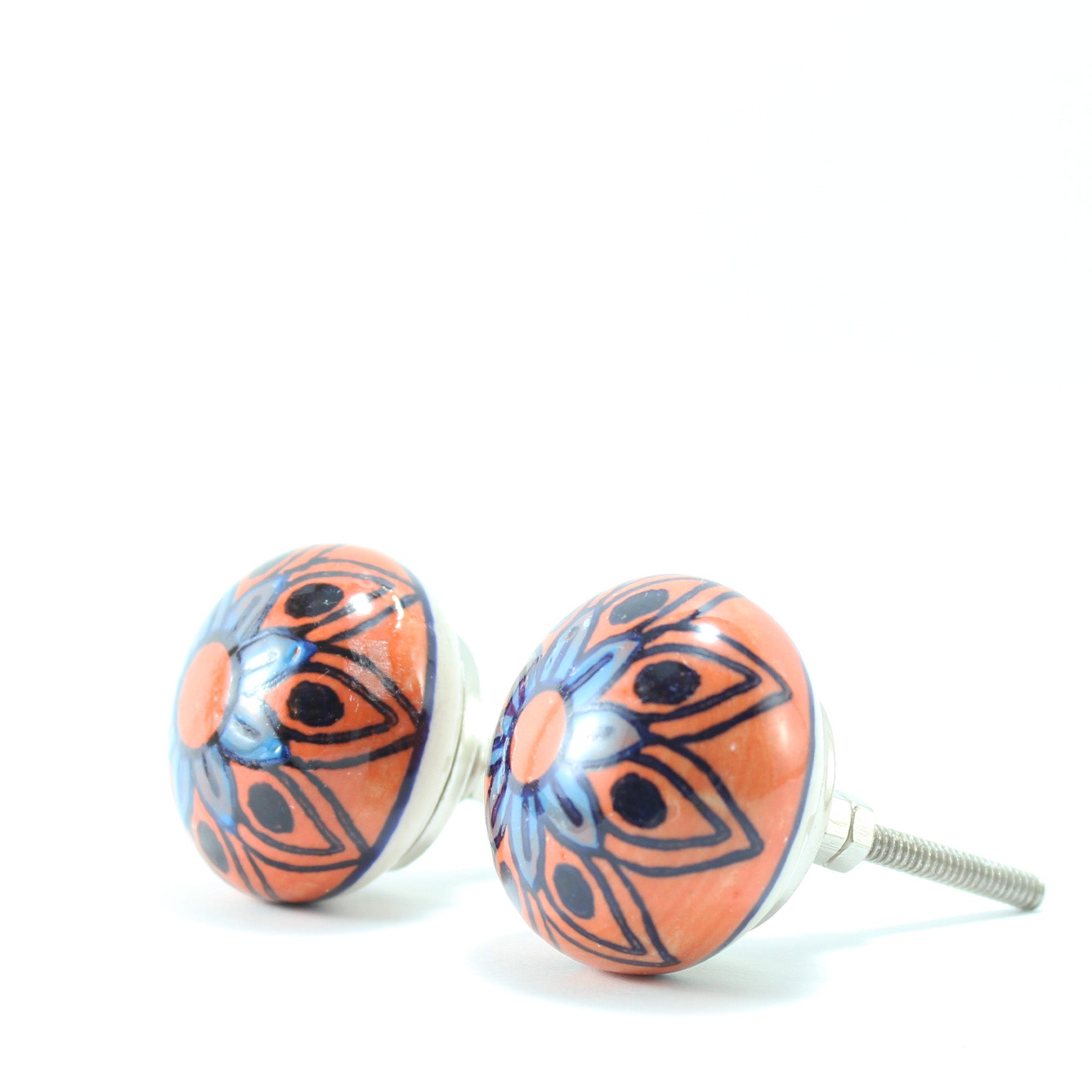 Hand Painted Ceramic Knobs IV