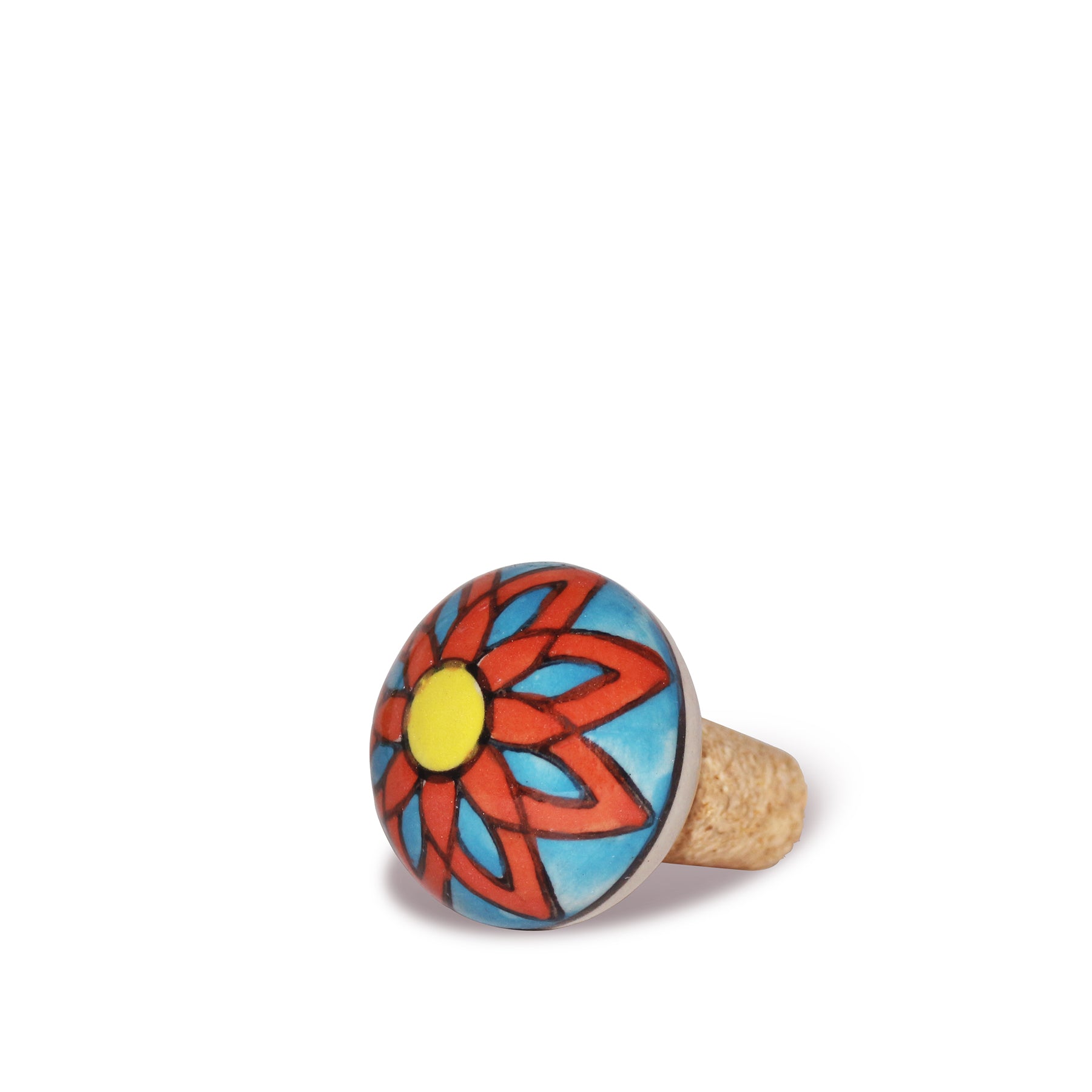 Tappo per Bottiglia Artigianale in Ceramica e Sughero IV