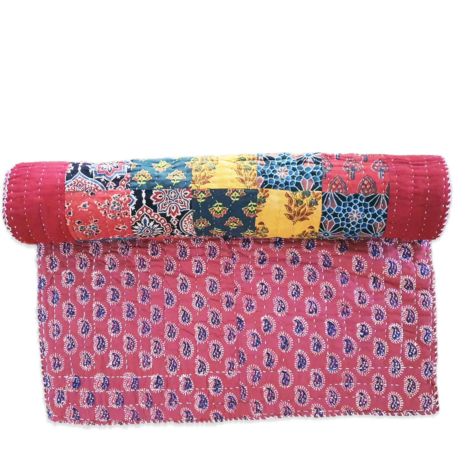 Esterilla de Yoga Natural Hecha a mano Rosa III