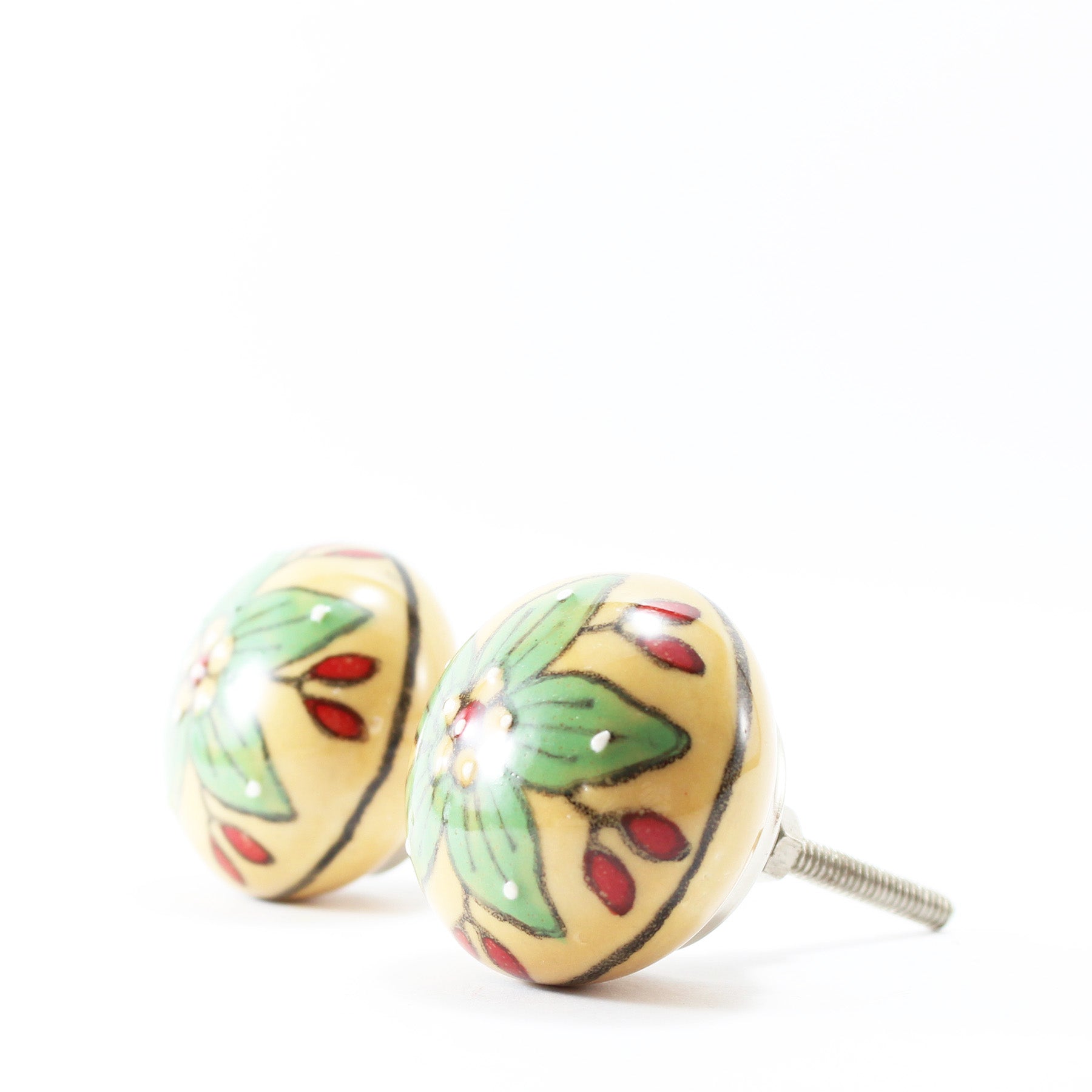 Hand Painted Ceramic Knobs II