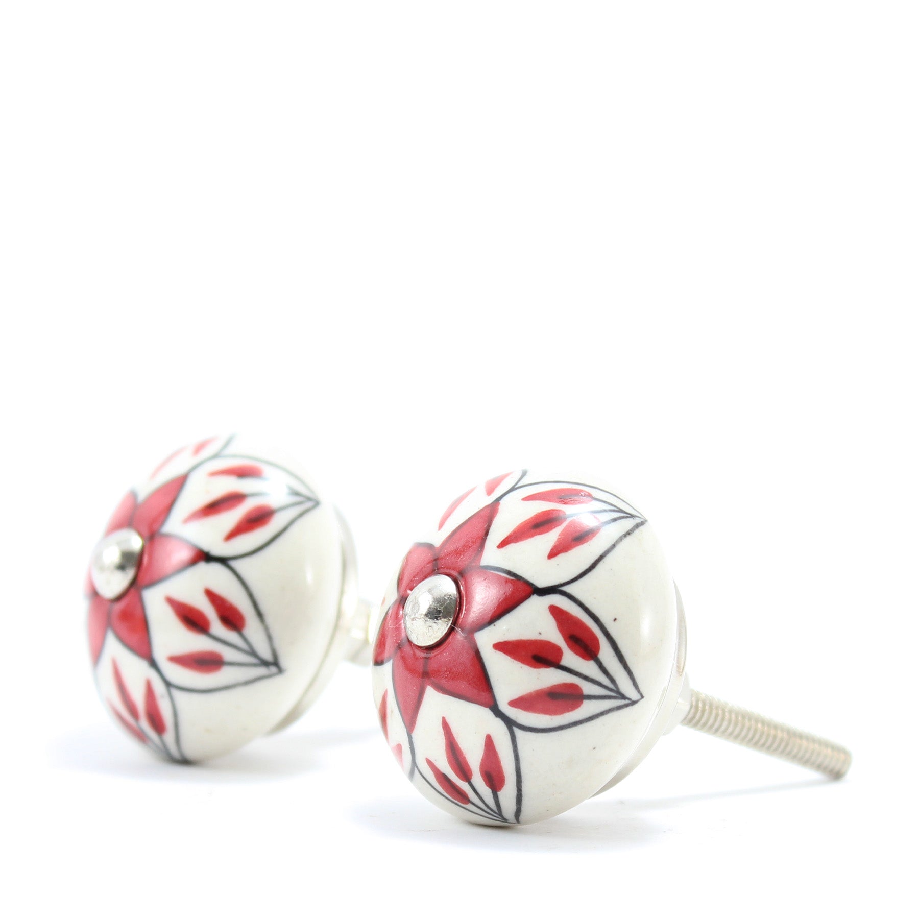 Hand Painted Ceramic Knobs XV