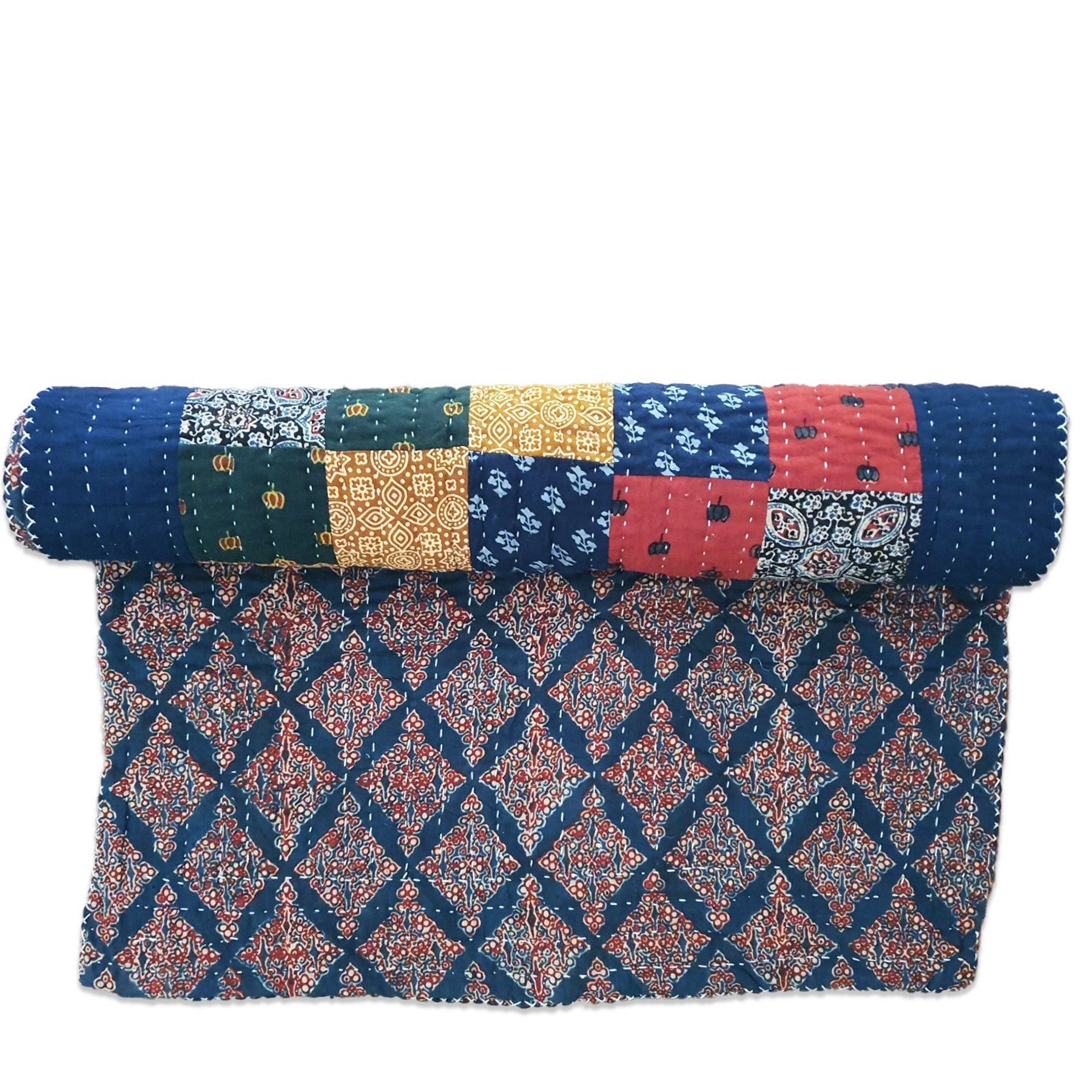 Natural Handmade Yoga Mat Blue II
