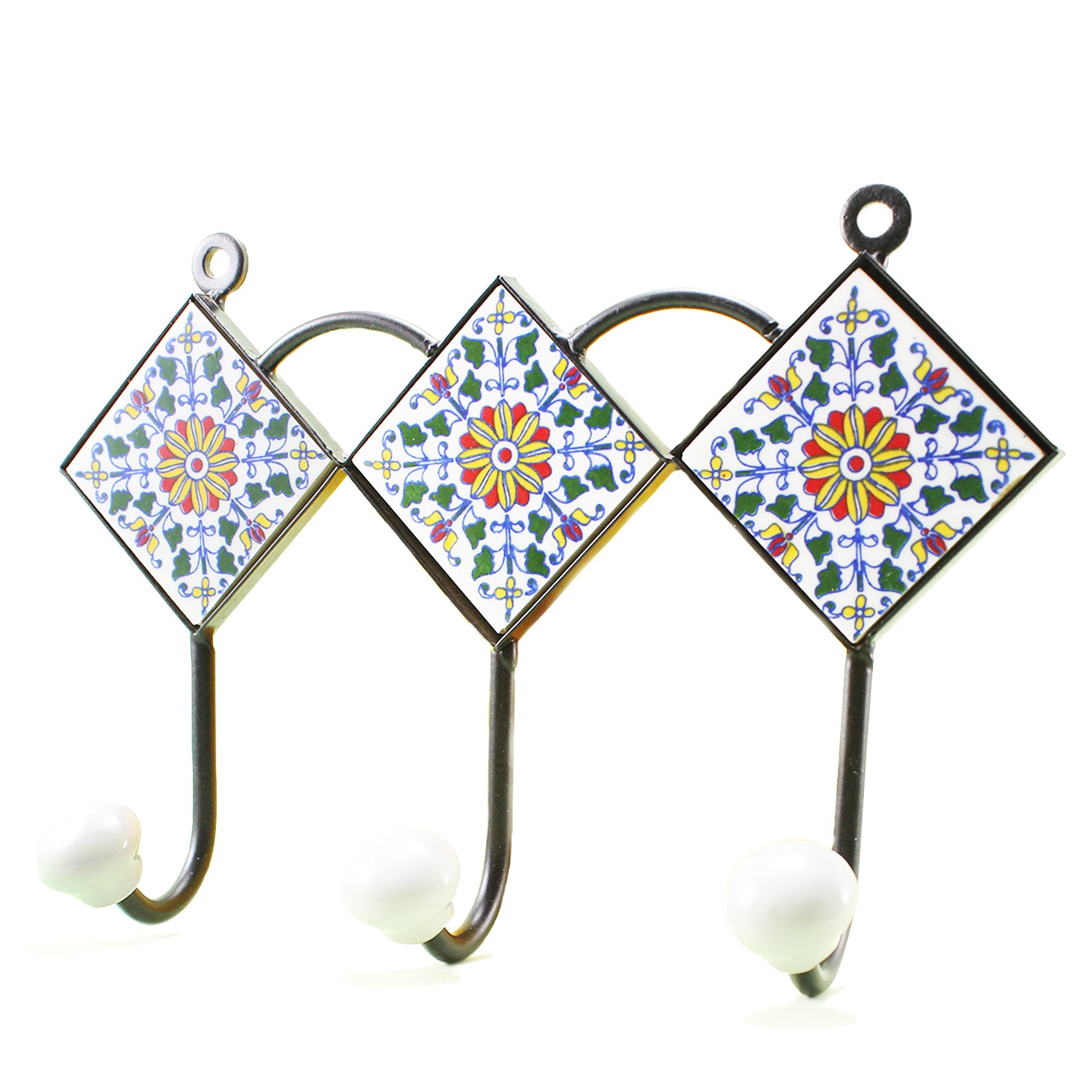 Handmade Wall Hanger With 3 Hooks II