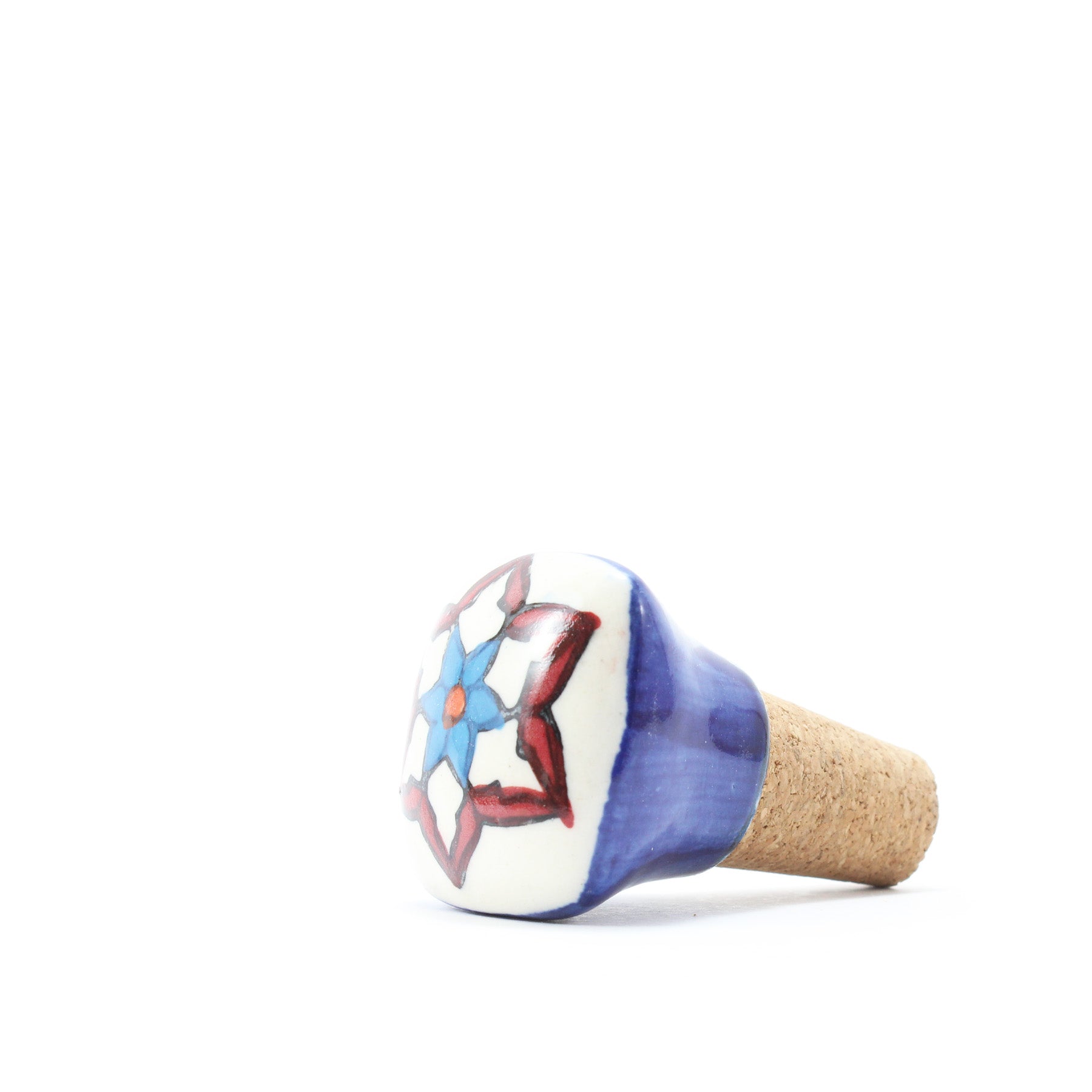 Tappo per Bottiglia Artigianale in Ceramica e Sughero XXIII