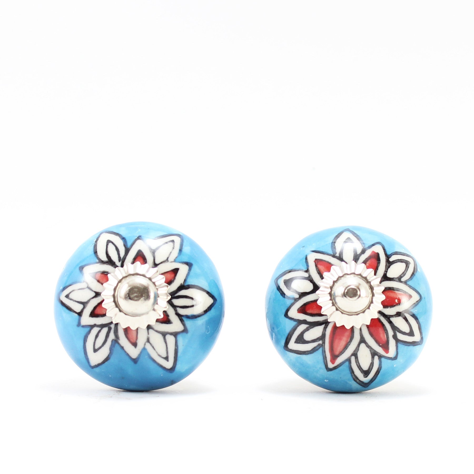 Hand Painted Ceramic Knobs XII