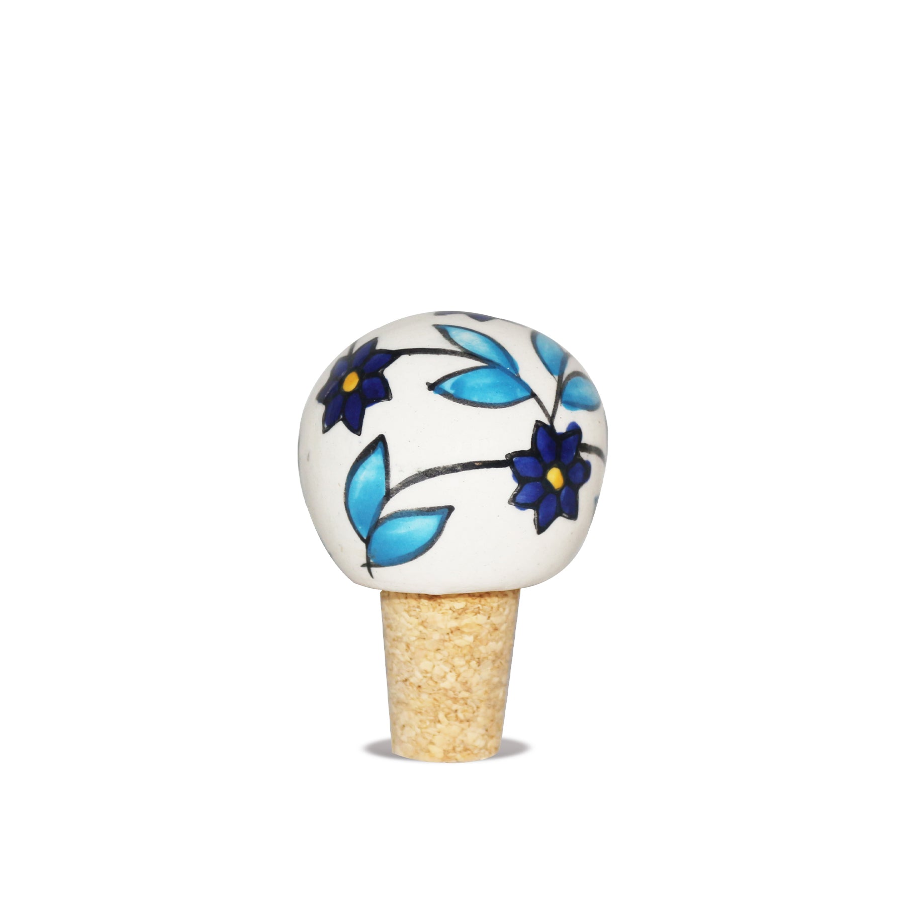 Tappo per Bottiglia Artigianale in Ceramica e Sughero I