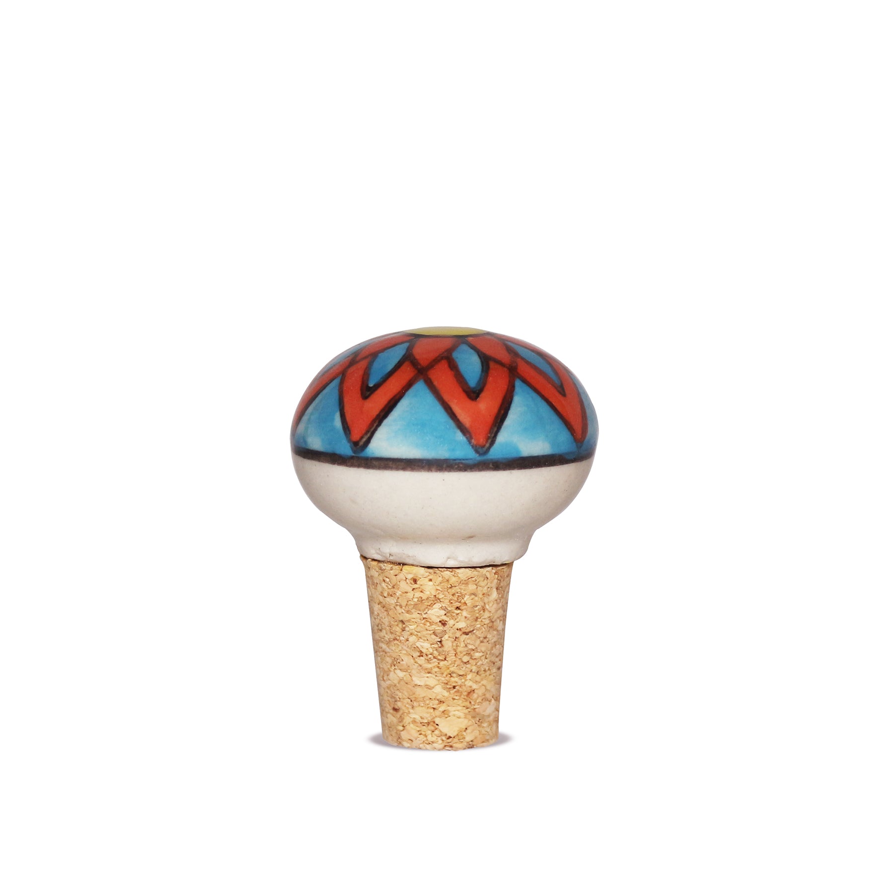 Tappo per Bottiglia Artigianale in Ceramica e Sughero IV