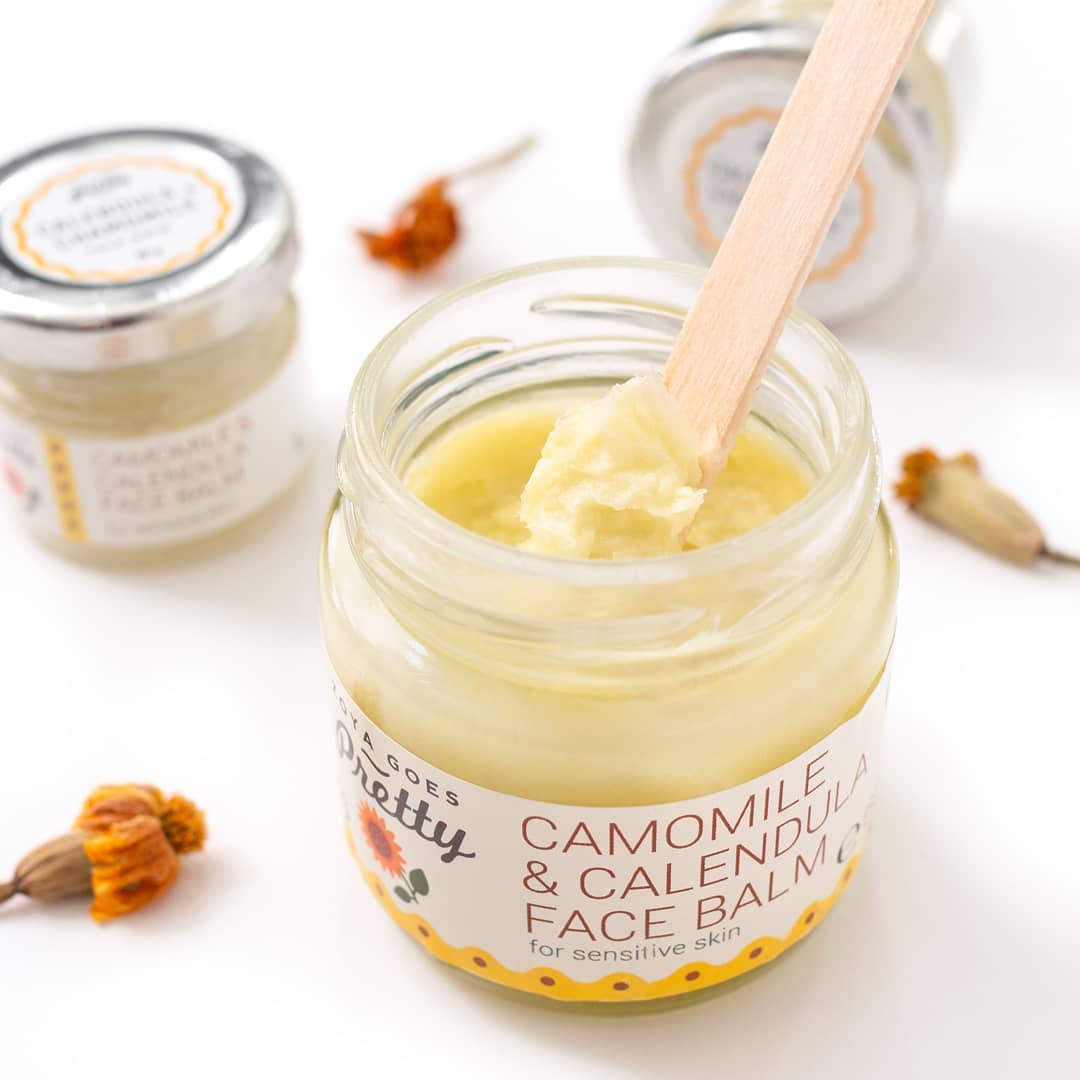 Bálsamo Facial Orgânico com Camomila e Calêndula