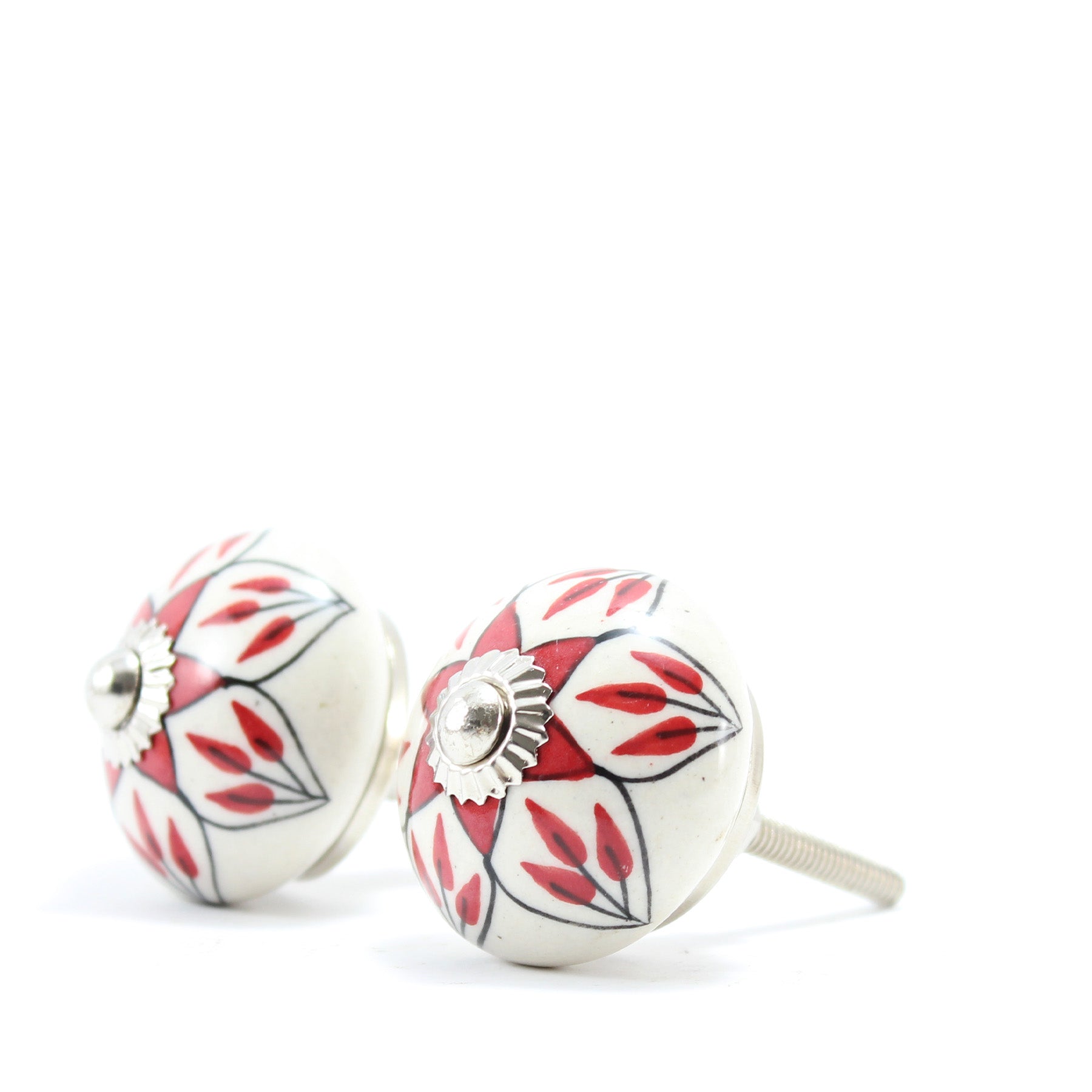 Hand Painted Ceramic Knobs XV