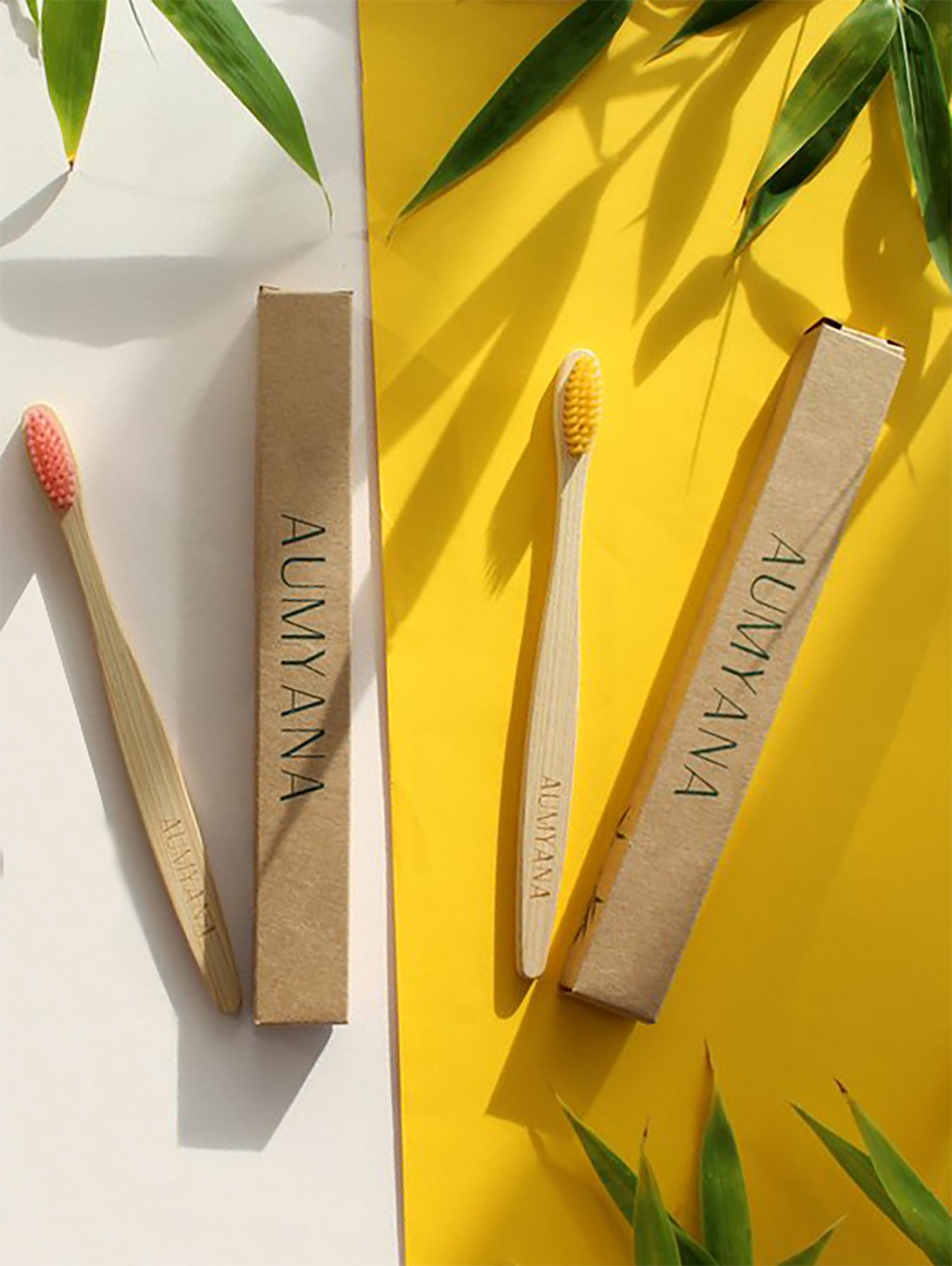 Escova de Dentes em Bambu Natural para Crianças | Arogya Shop