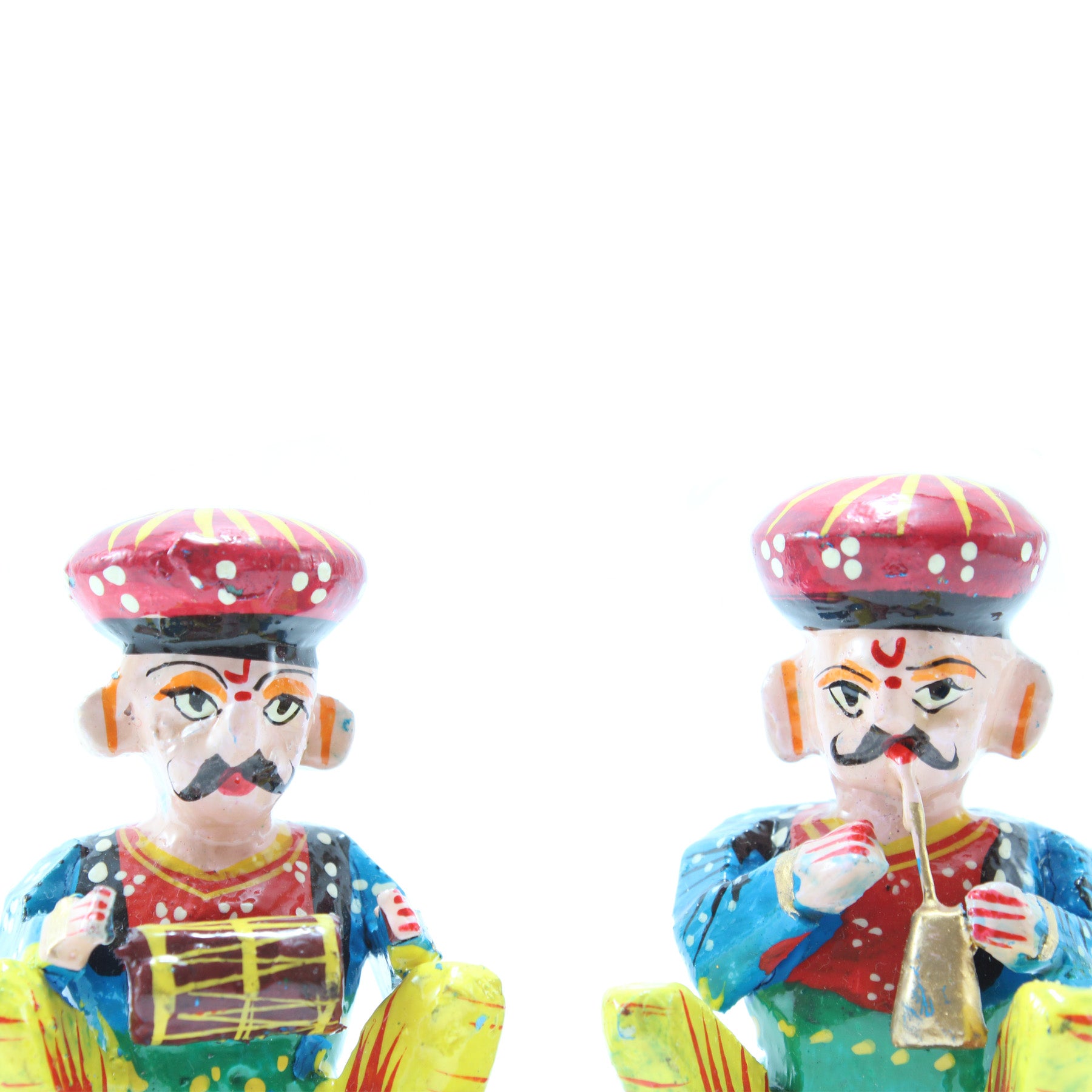 Rajasthani Bawla Paio di Musicisti in Legno III