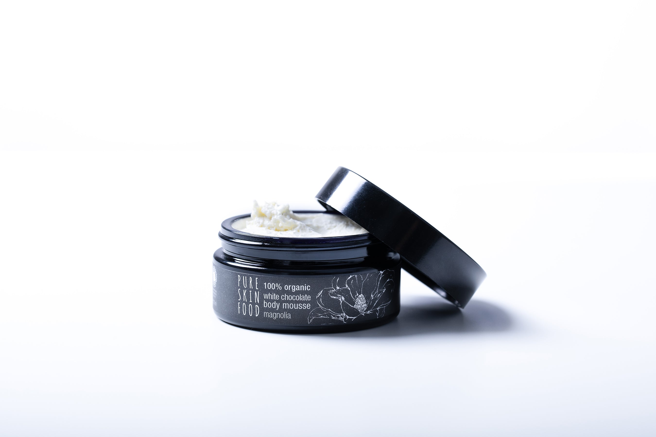 Mousse Corporal Orgânica com Chocolate Branco e Magnólia | Arogya Shop