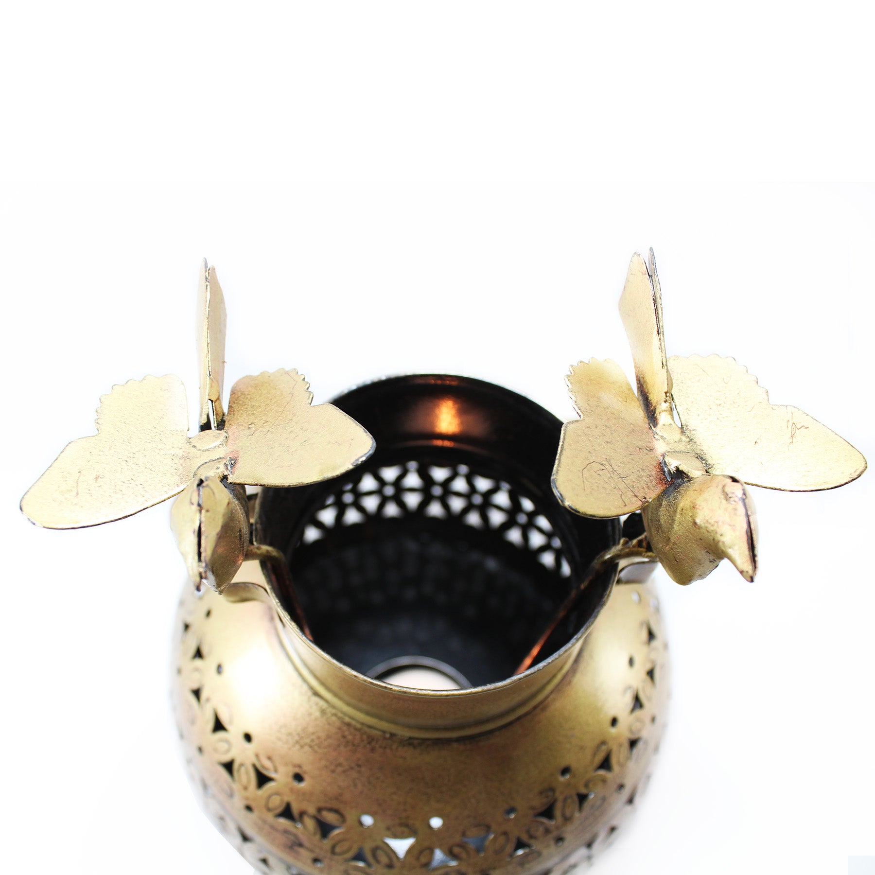 Bougeoir Oiseaux en Fer Forgé à la main