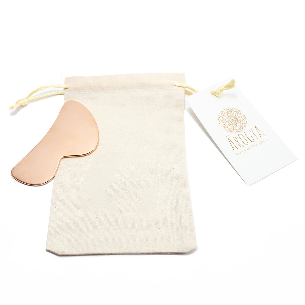 Gua Sha de Cobre Ayurvédico en forma de B