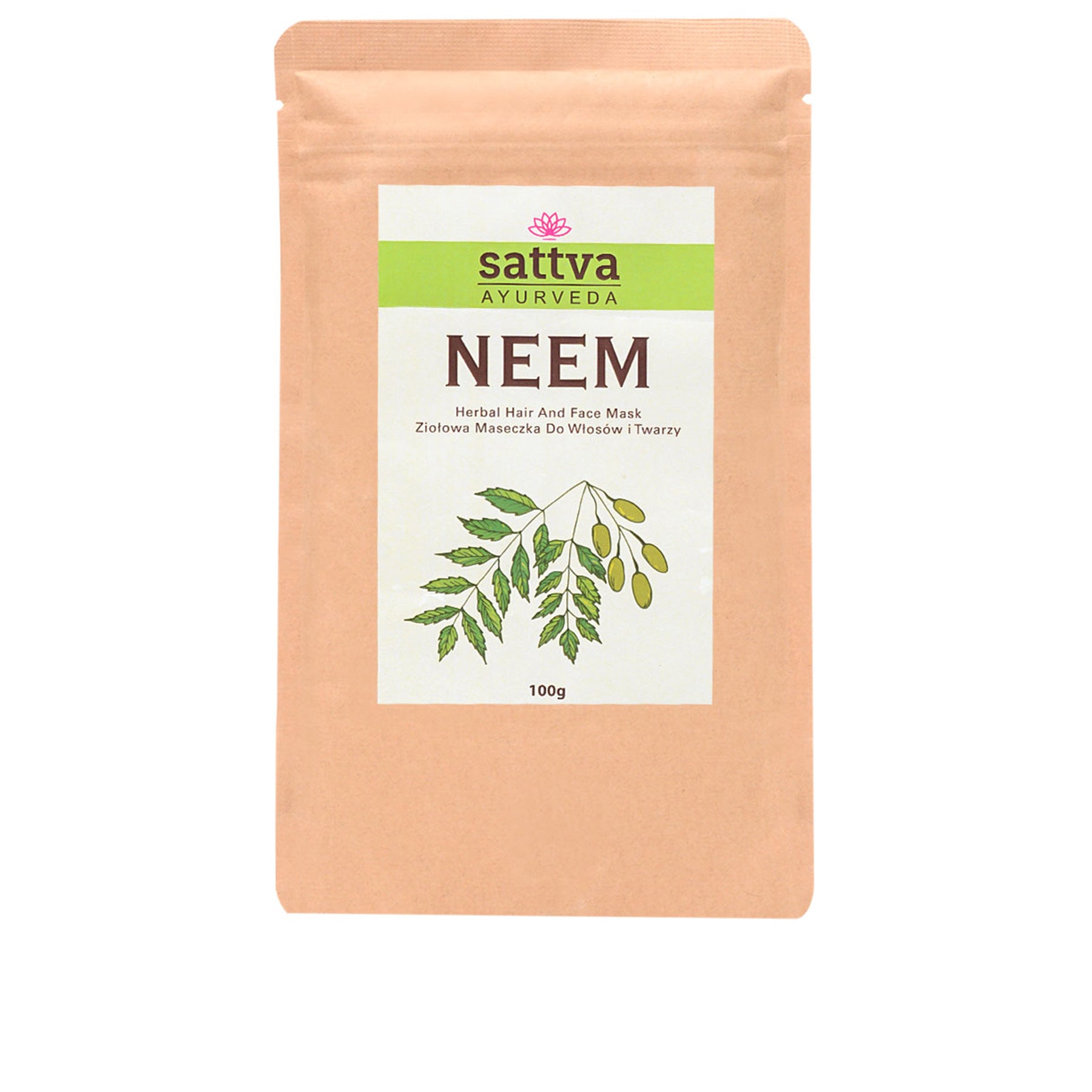 Neem Herbal Face and Hair Mask Powder