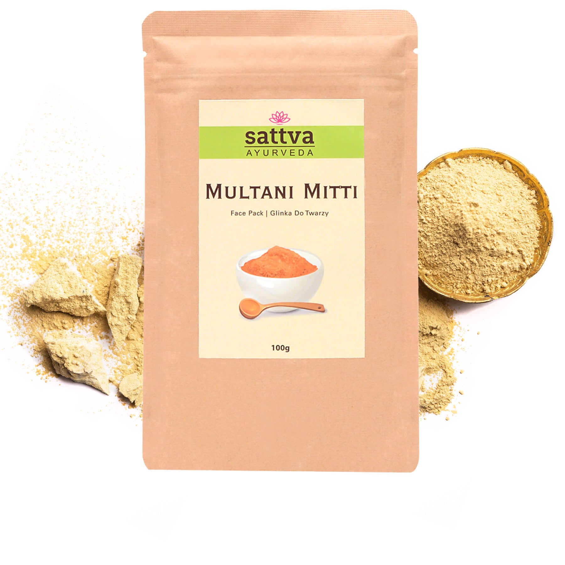 Masque Visage aux Herbes Multani Mitti en poudre