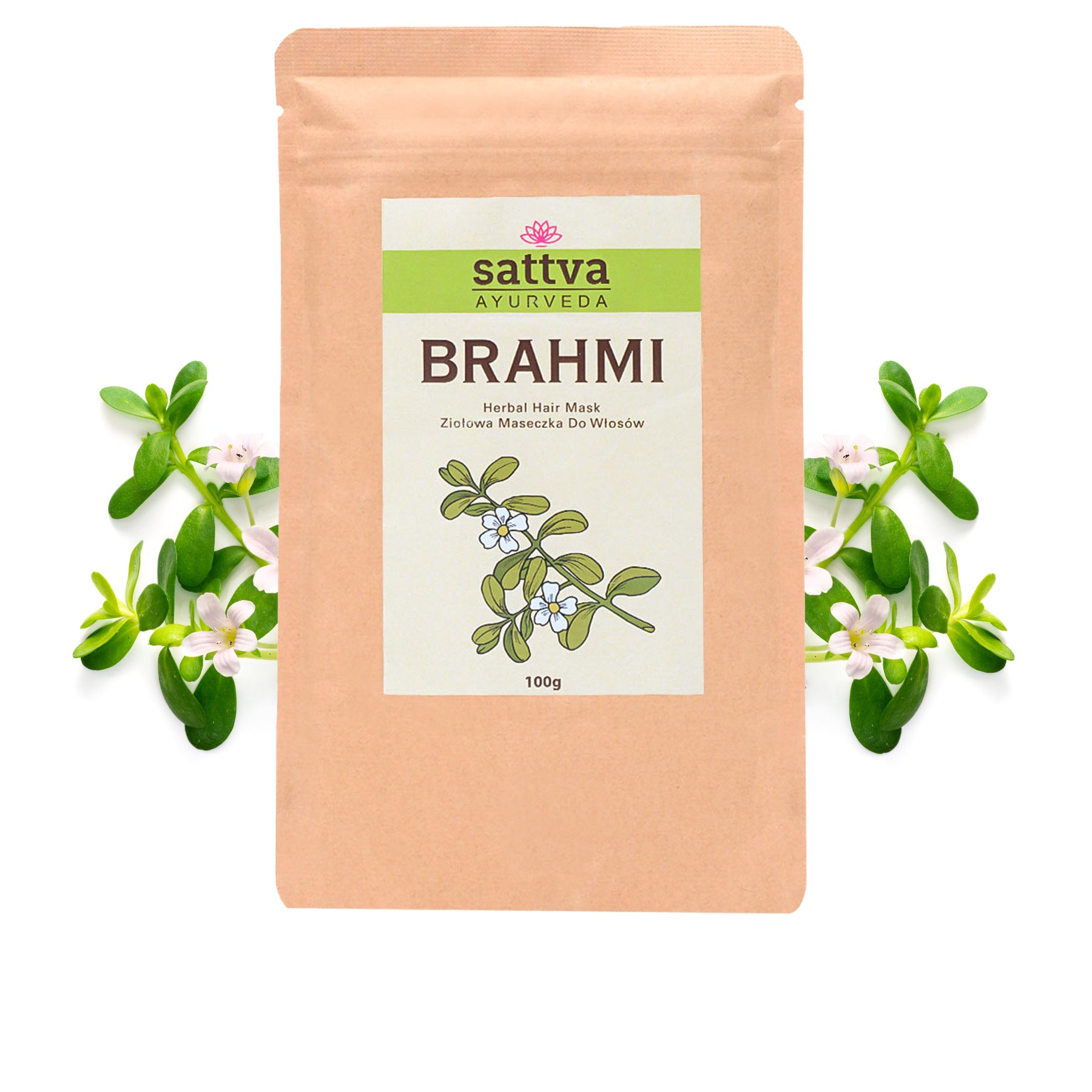 Masque Capillaire aux Herbes Brahmi en poudre