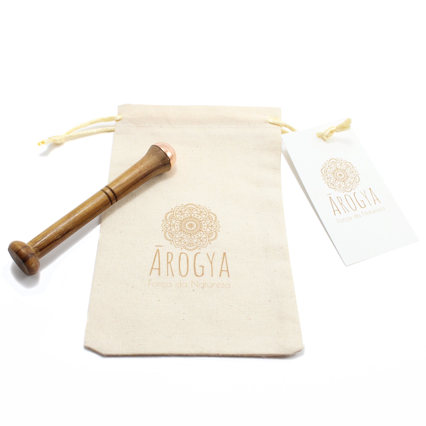 Gift set Gua Sha in the shape of a Heart and Copper Wand