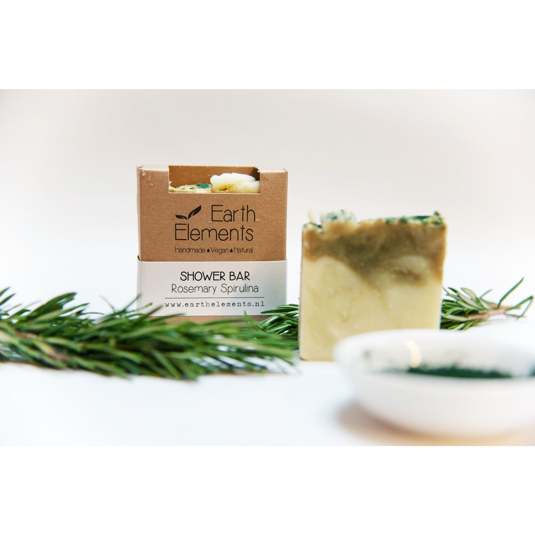 Sapone Naturale Rosmarino e Spirulina Fatto a Mano
