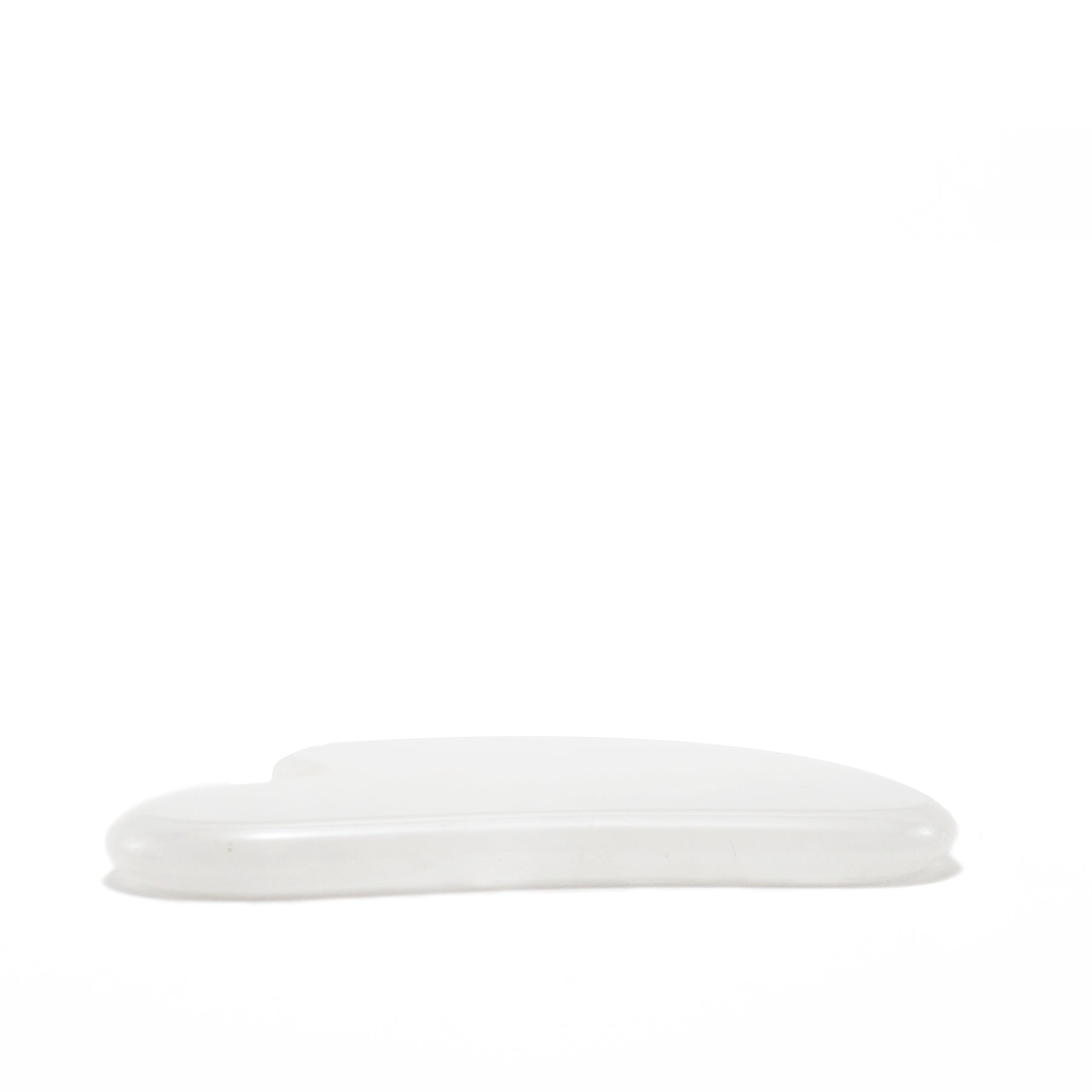 Gua Sha de Quartzo Branco Natural em forma de Coração