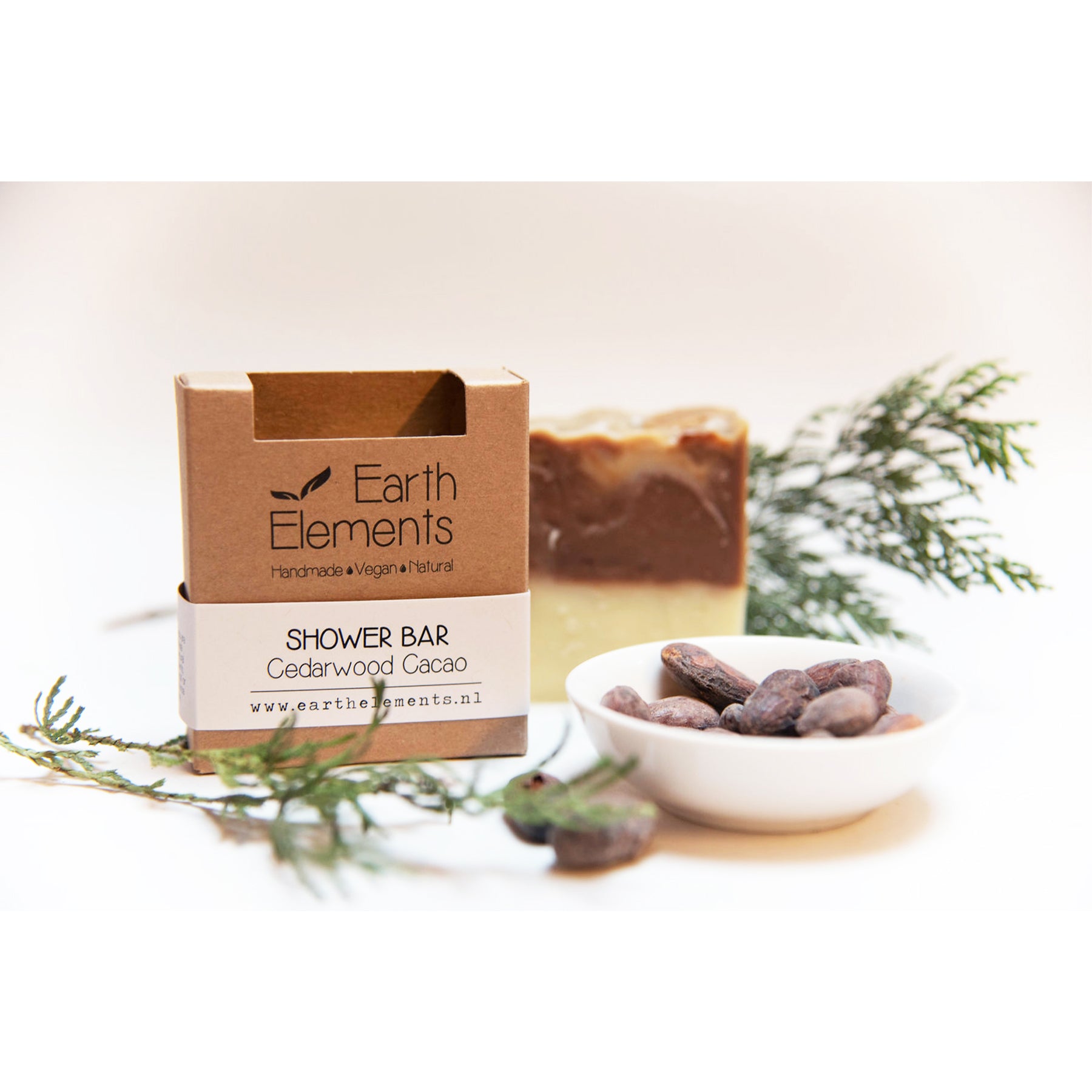 Jabón Natural de Cacao y Cedro hecho a mano