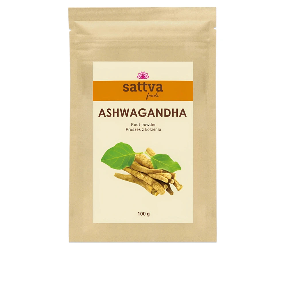 Ashwagandha em Pó Biológica da Sattva Foods para apoio natural ao stress