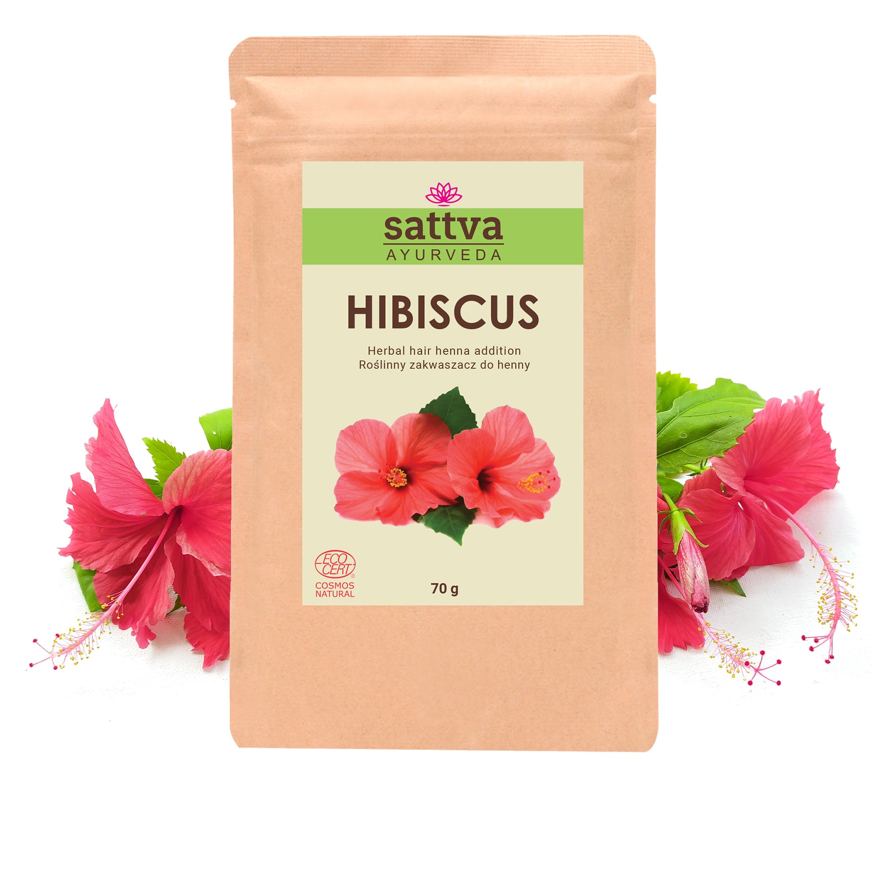 Complemento Herbal para Coloração Capilar com Henna de Hibisco