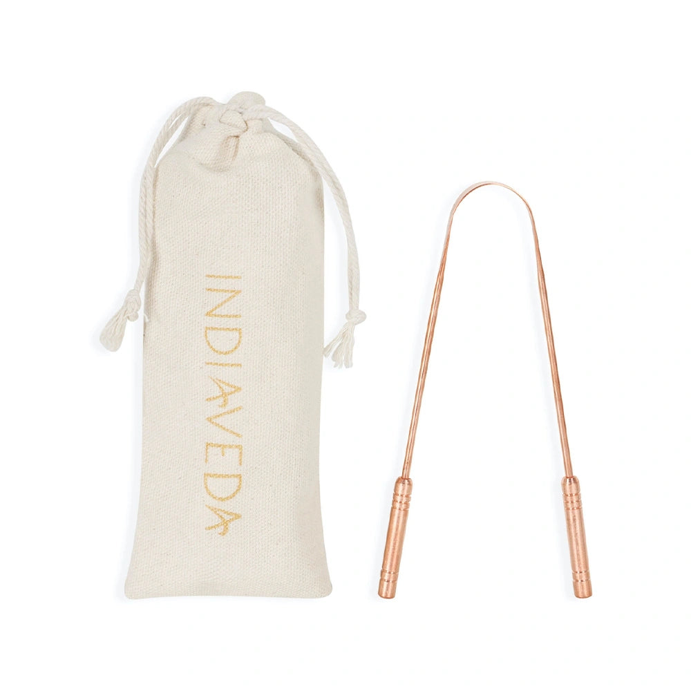 Raspador de língua ecológico e durável, feito à mão, promovendo bem-estar e frescura oral.