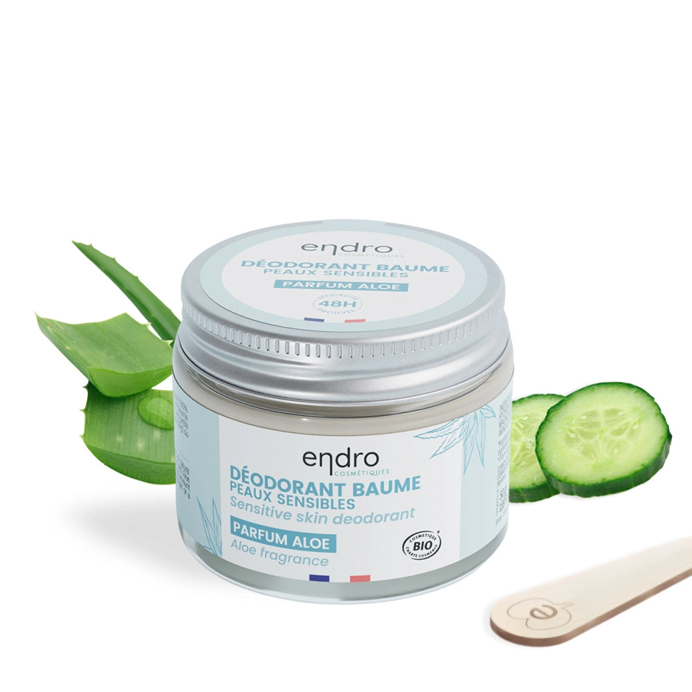 Déodorant Baume Naturel Concombre et Aloe Vera pour Peau Sensible Bio