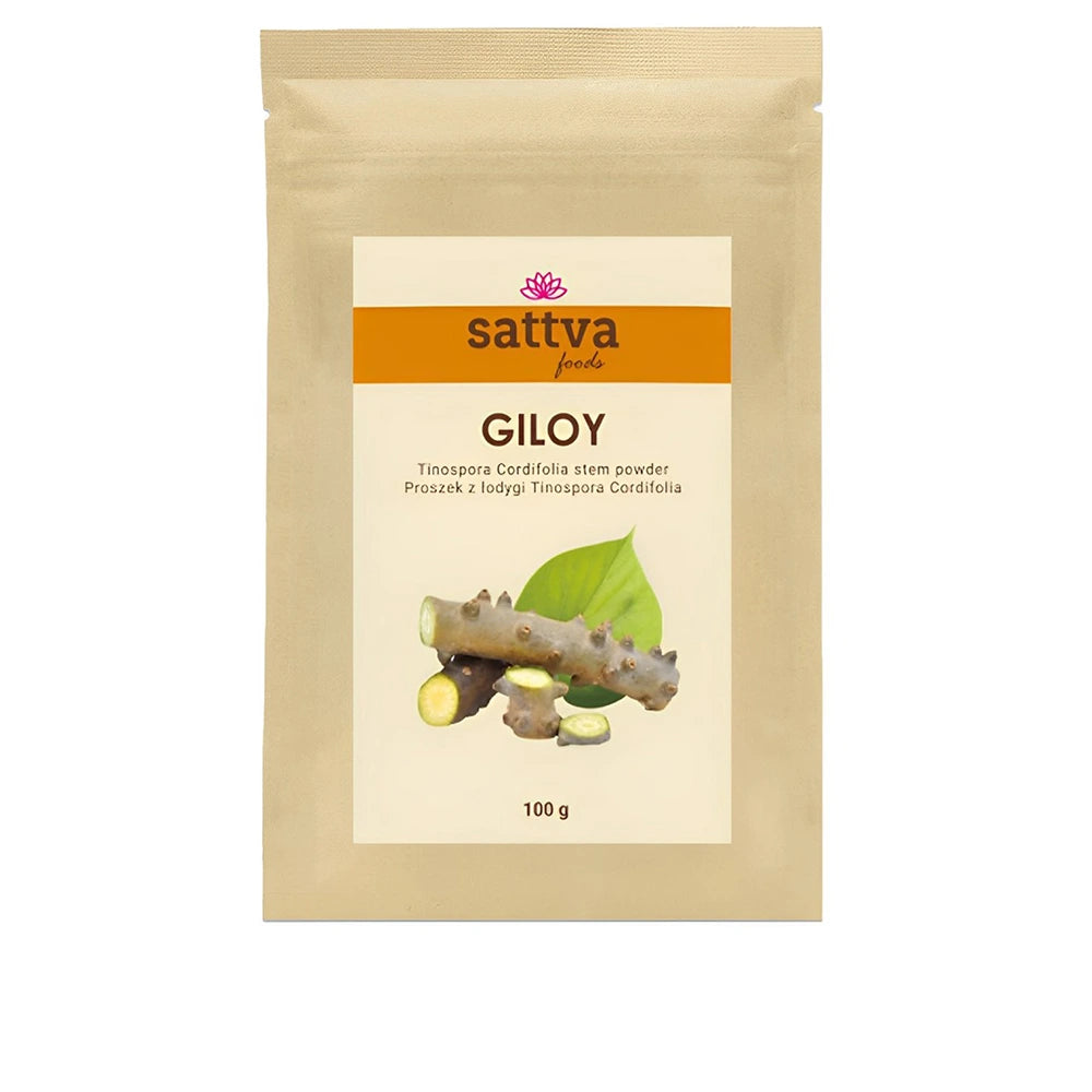 Giloy em Pó Biológico Sattva Foods para apoiar o sistema imunitário e a vitalidade