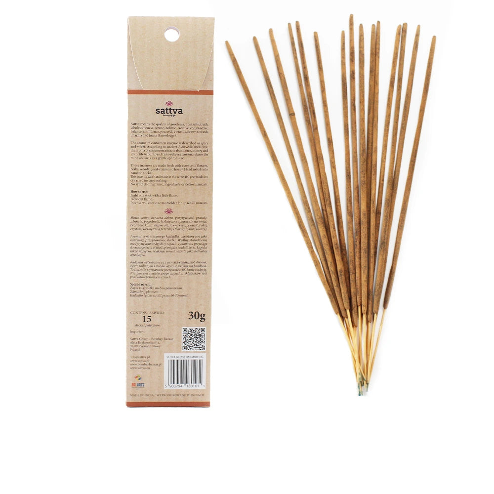 Bâtonnets d'Encens Naturels Cannelle faits à la main