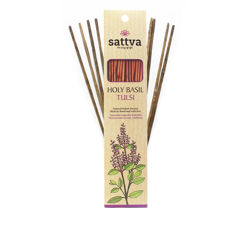 Bâtonnets d'Encens Naturels Tulsi faits à la main
