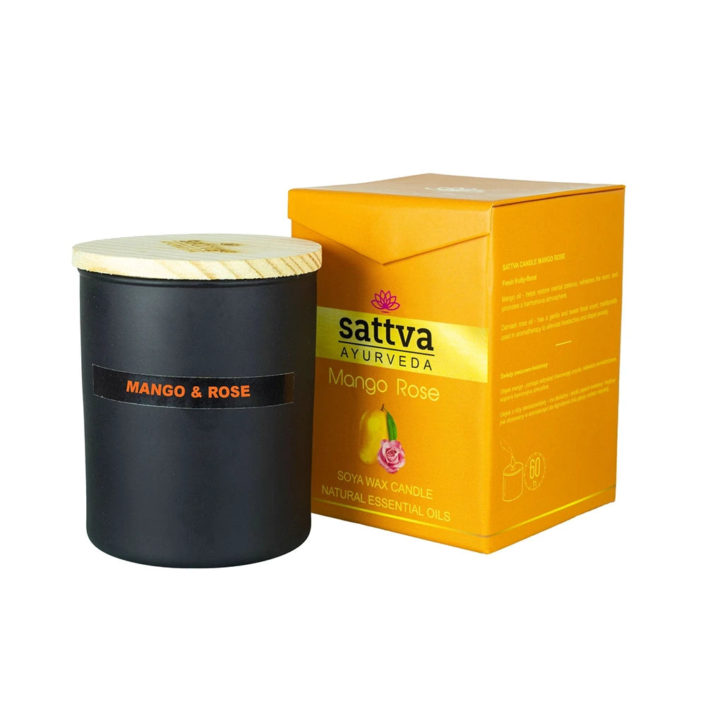 Soy Wax Candle with Indian Rose & Mango