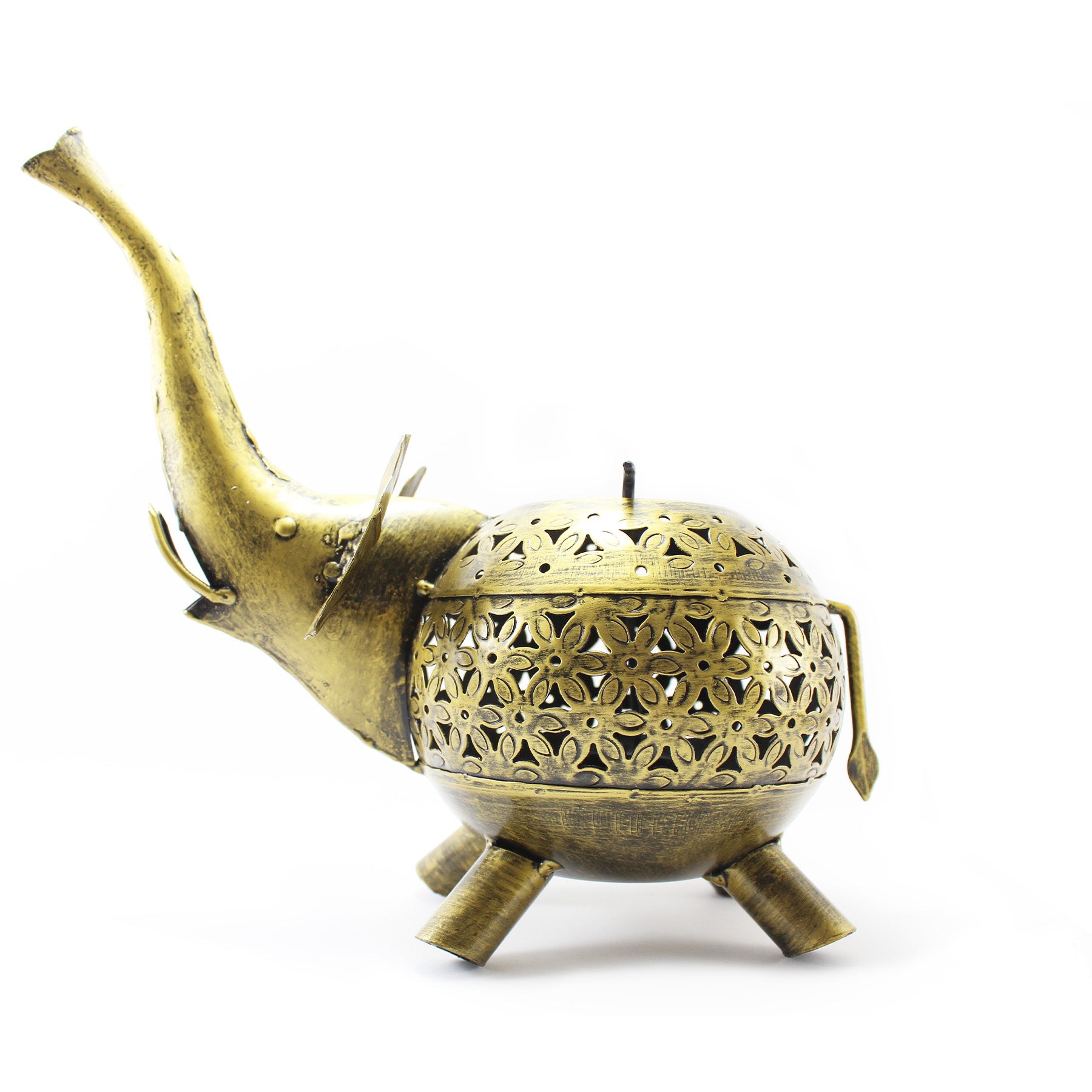 Handcrafted Wrought Iron Tea Light Holder Karii