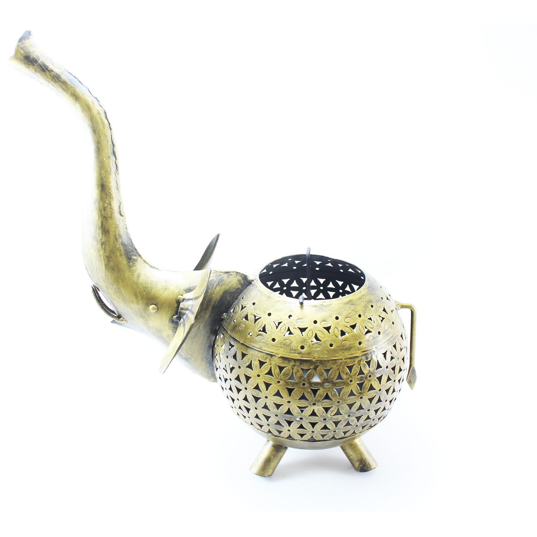 Handcrafted Wrought Iron Tea Light Holder Haathi