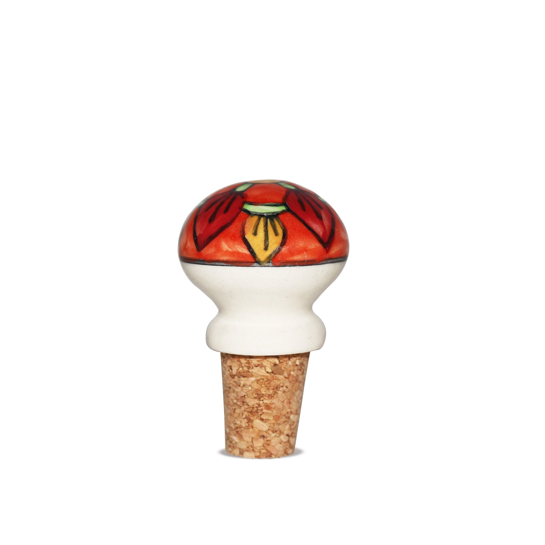 Tappo per Bottiglia Artigianale in Ceramica e Sughero VII
