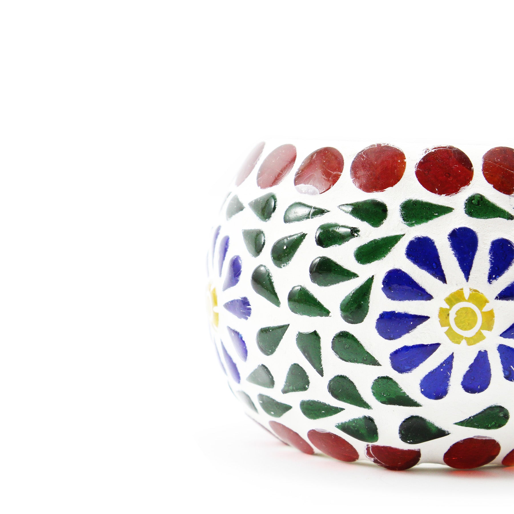 Handmade Mosaic Candle Holder IV