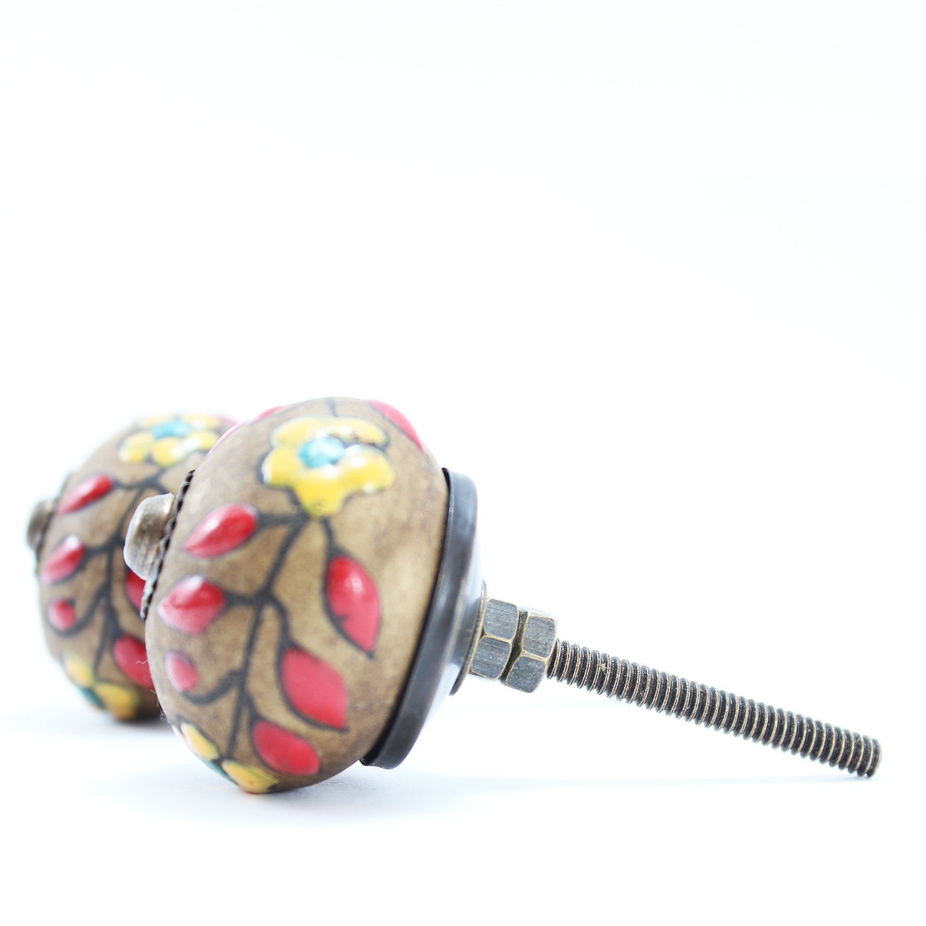 Hand Painted Ceramic Knobs VII