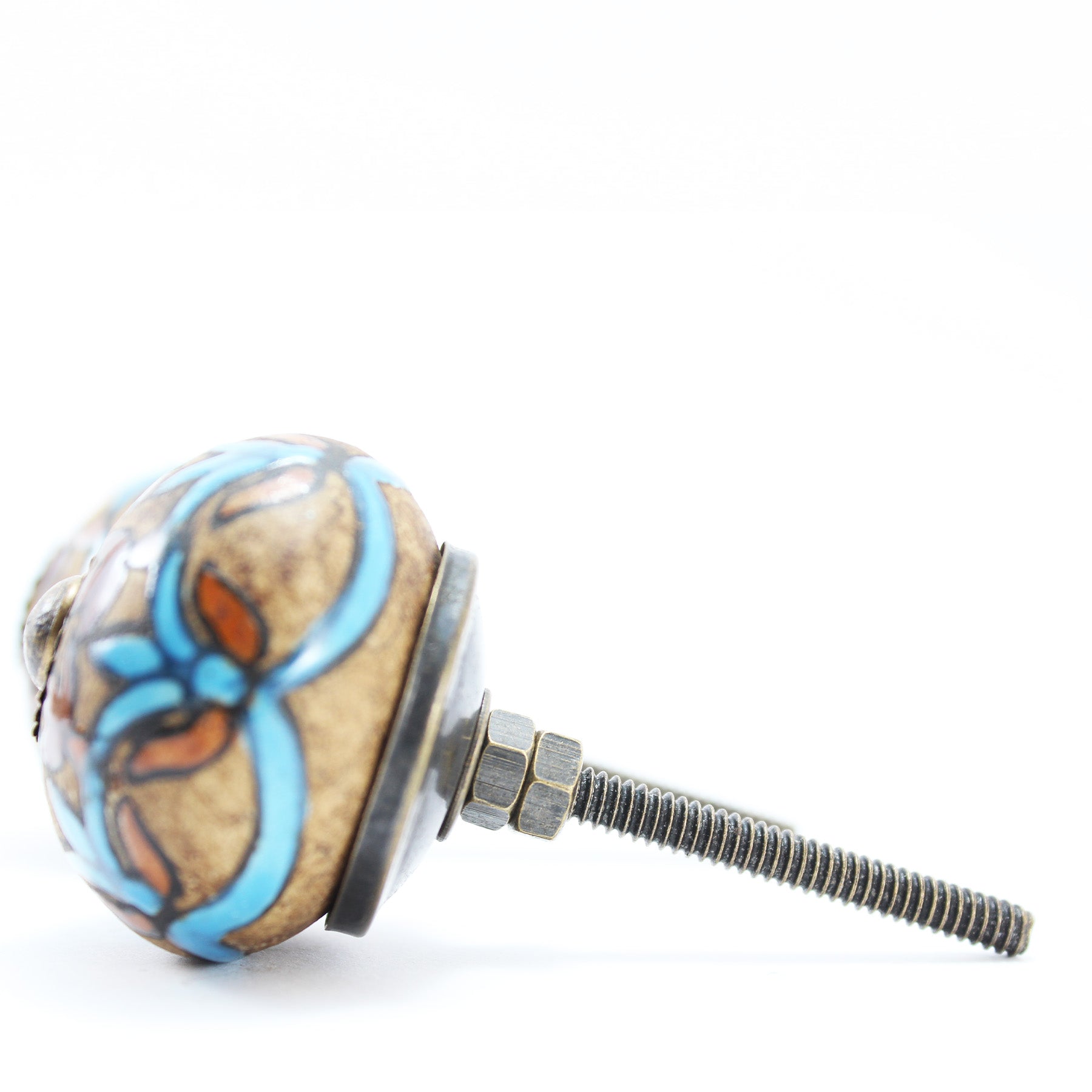 Hand Painted Ceramic Knobs IX