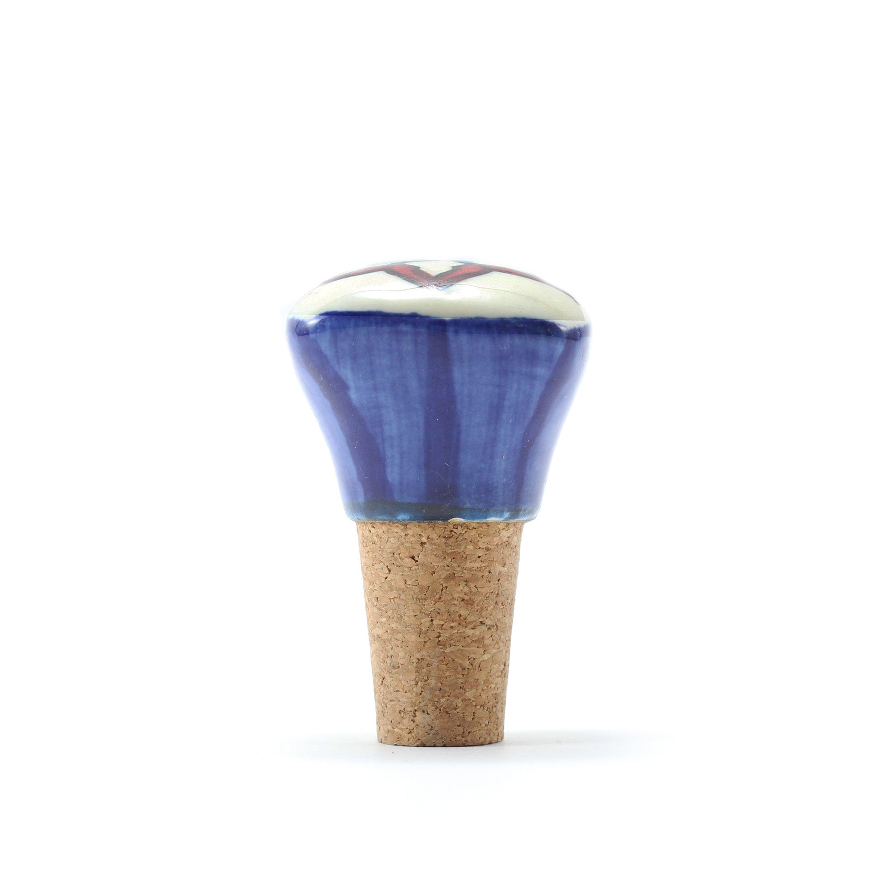 Tappo per Bottiglia Artigianale in Ceramica e Sughero XXIII