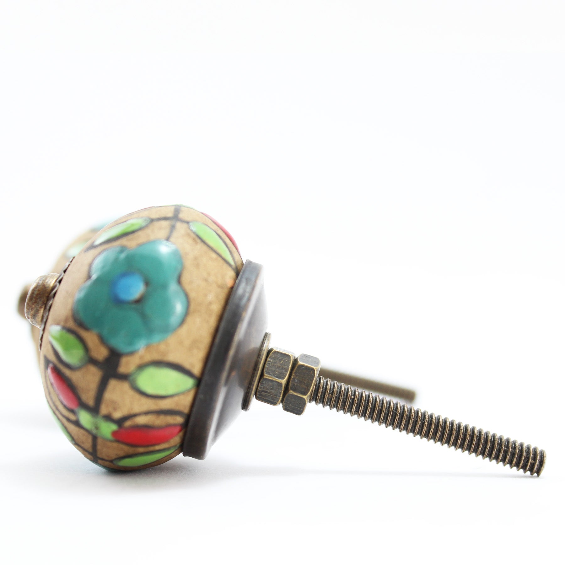 Hand Painted Ceramic Knobs VI