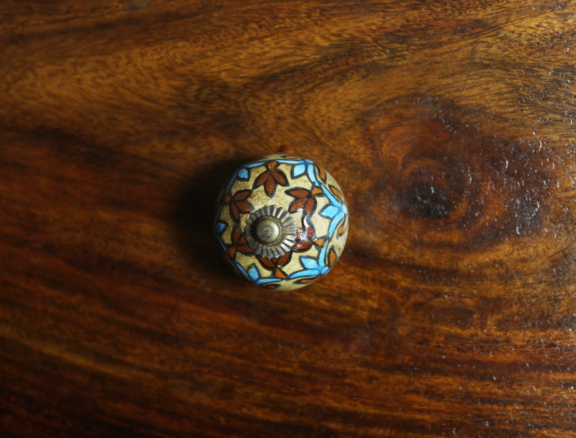 Hand Painted Ceramic Knobs IX