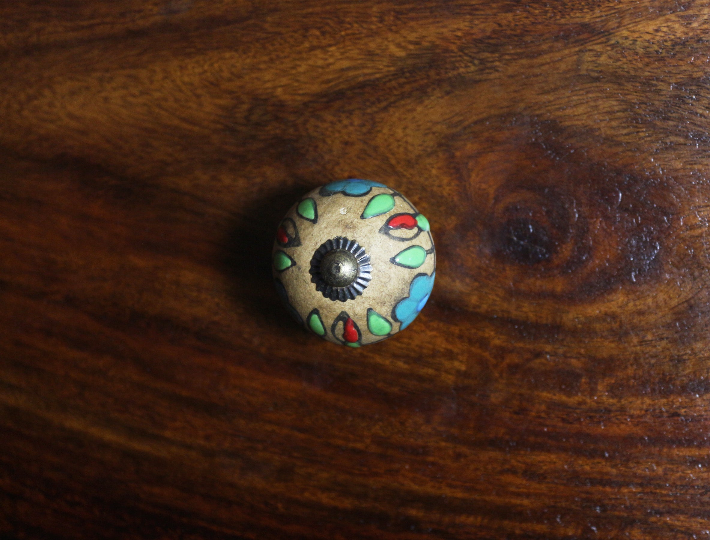 Hand Painted Ceramic Knobs VI
