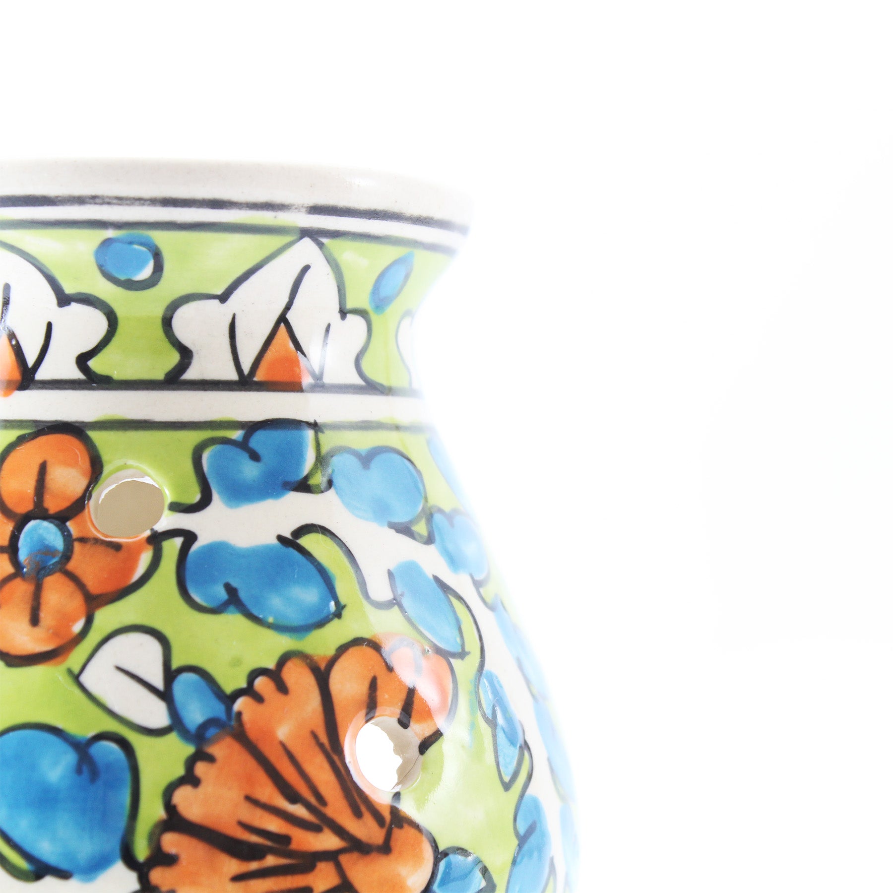 Green Ceramic Handmade Essential Oil Burner